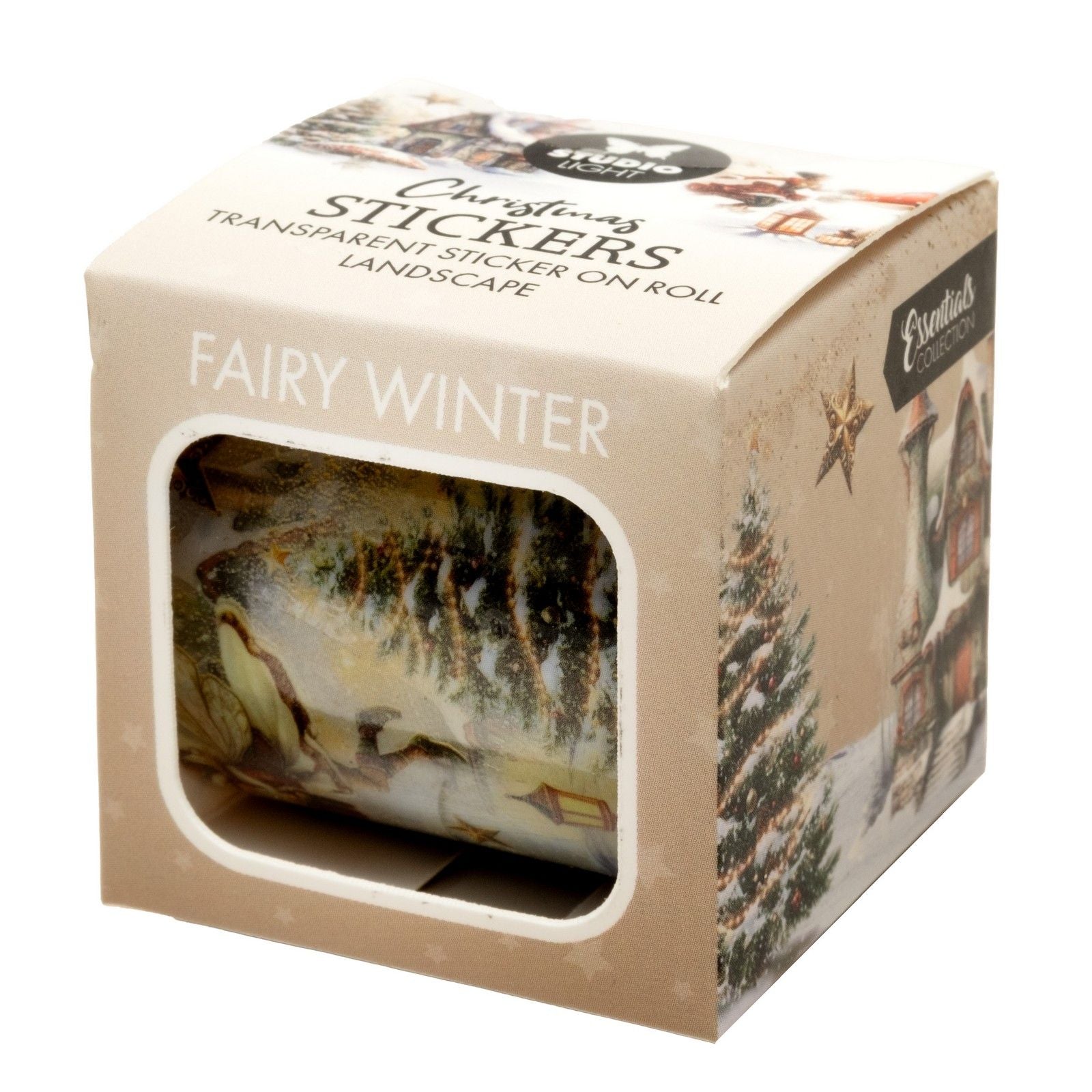 Studio light • essentials clear stickers fairy winter on a roll