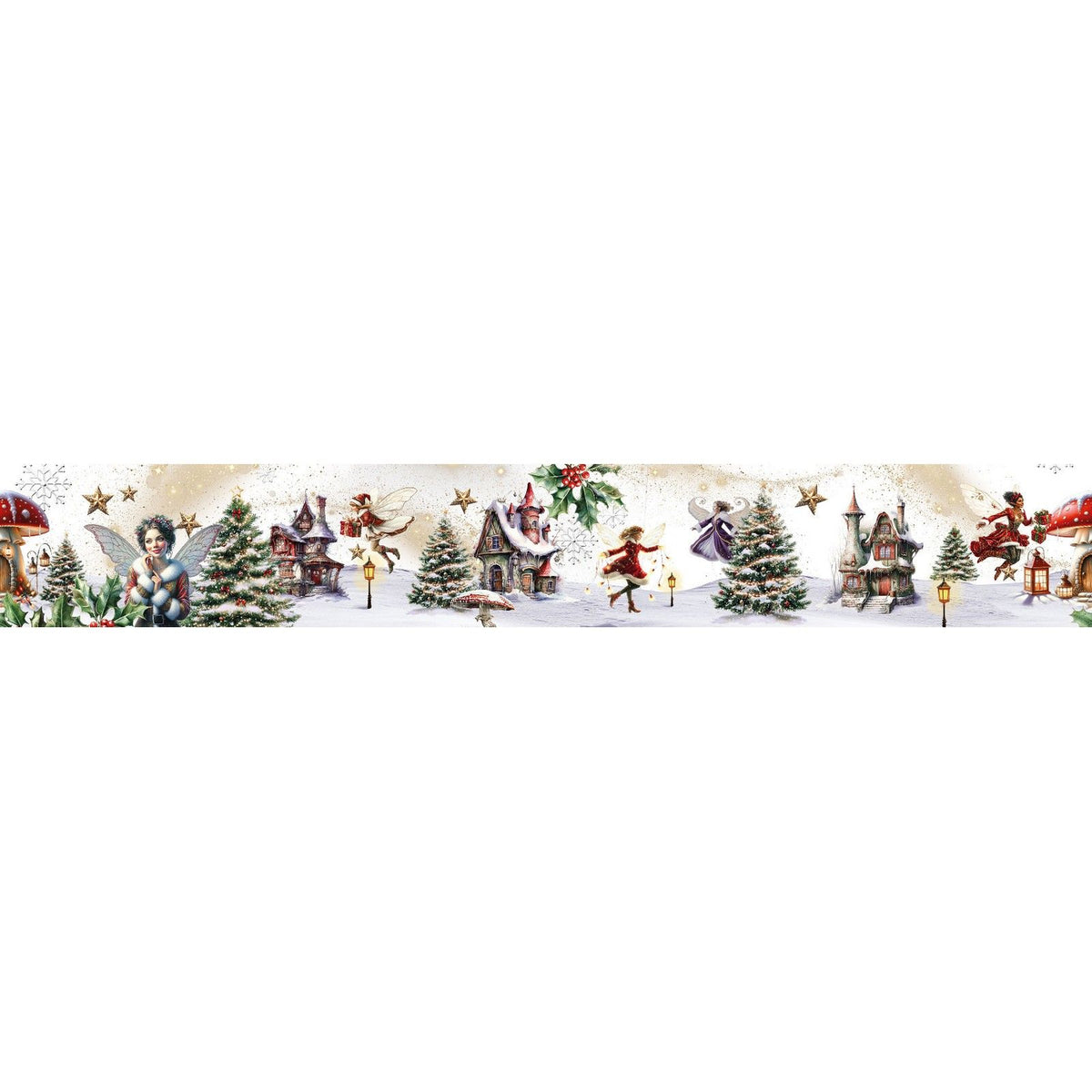 Studio light • essentials clear stickers fairy winter on a roll