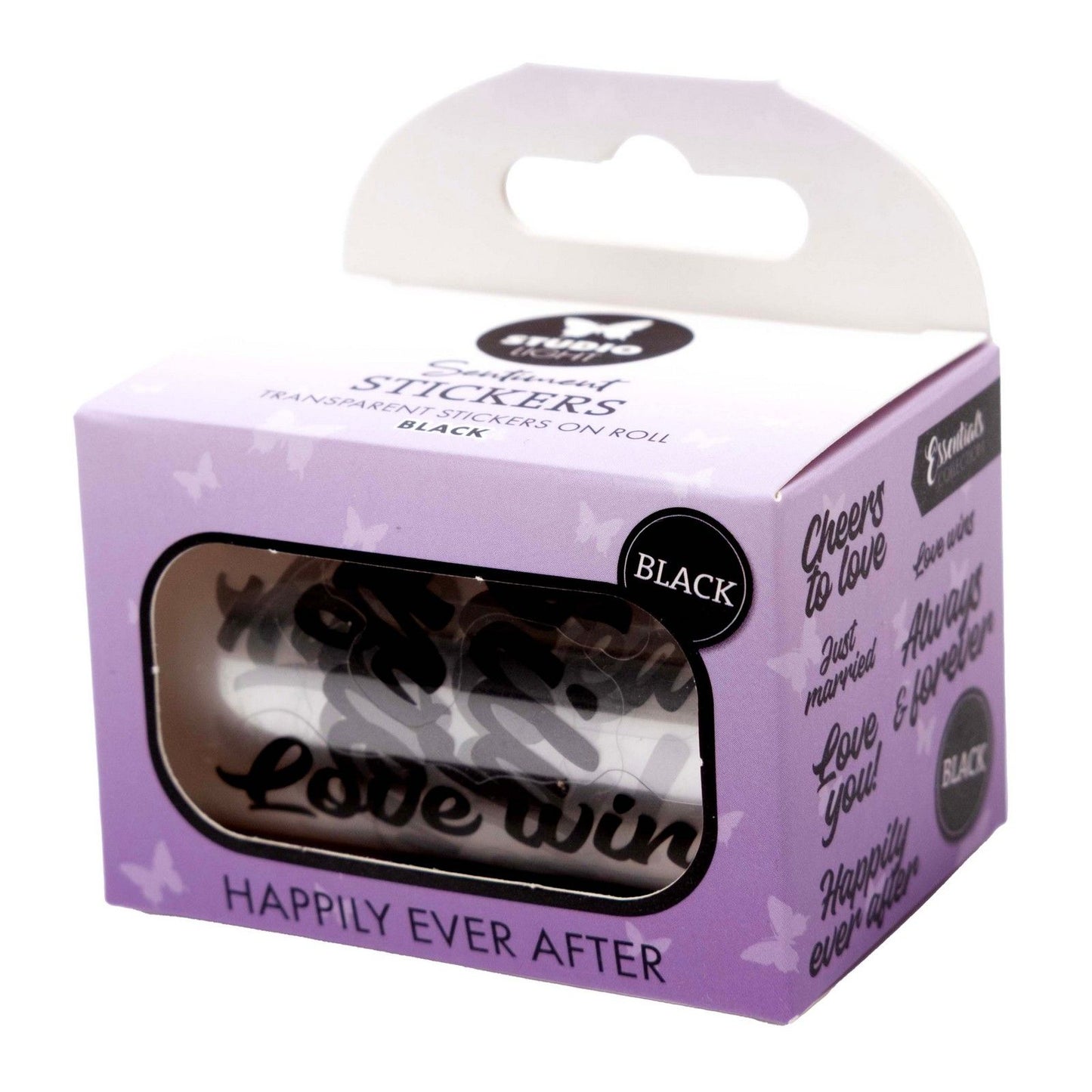 Studio light • essentials clear stickers black happily ever after