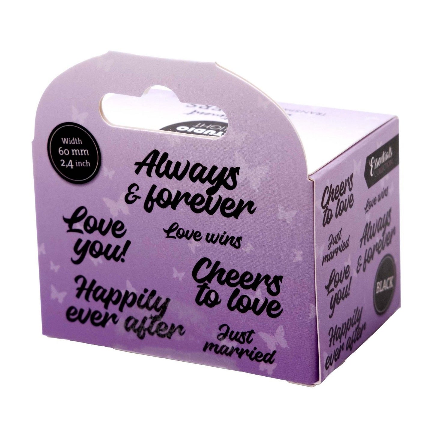 Studio light • essentials clear stickers black happily ever after