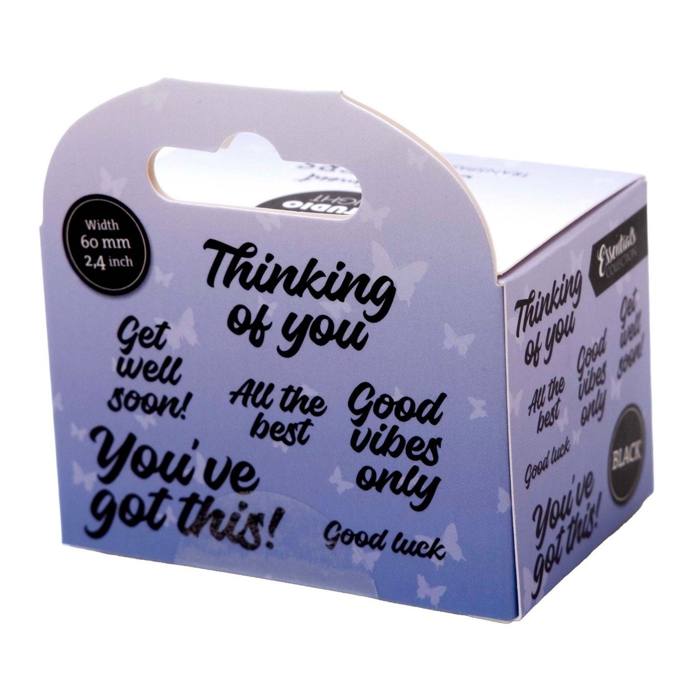 Studio light • essentials clear stickers black all the best