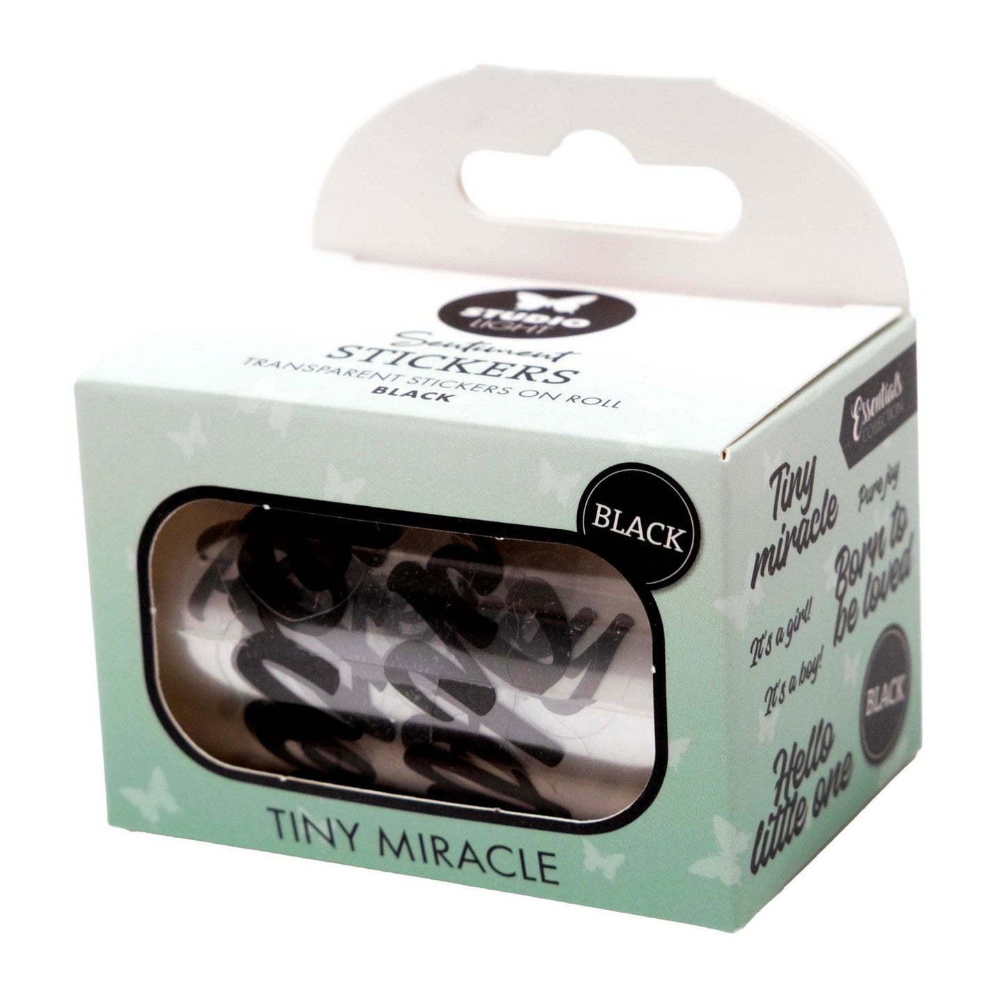 Studio light • essentials clear stickers black tiny miracle