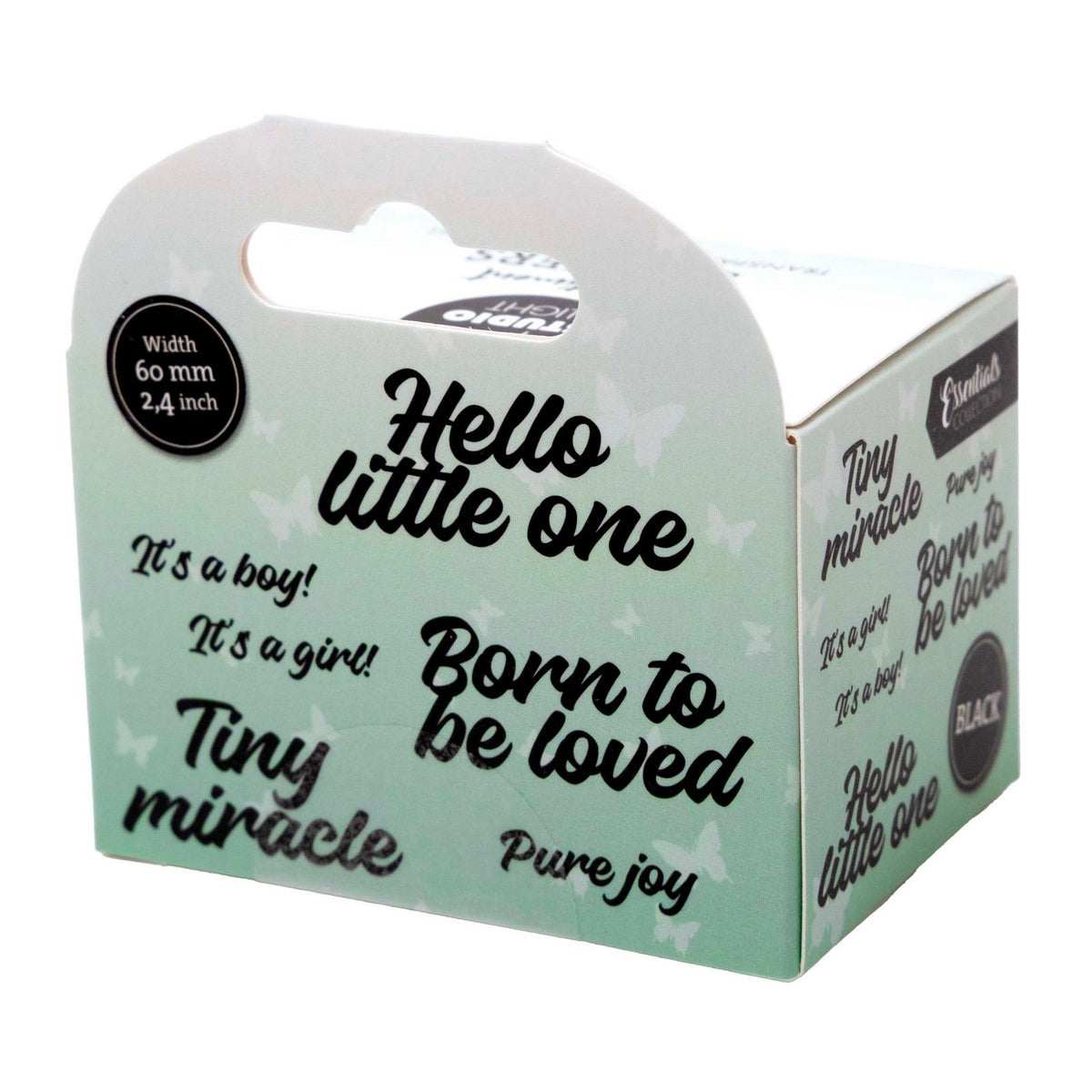 Studio light • essentials clear stickers black tiny miracle
