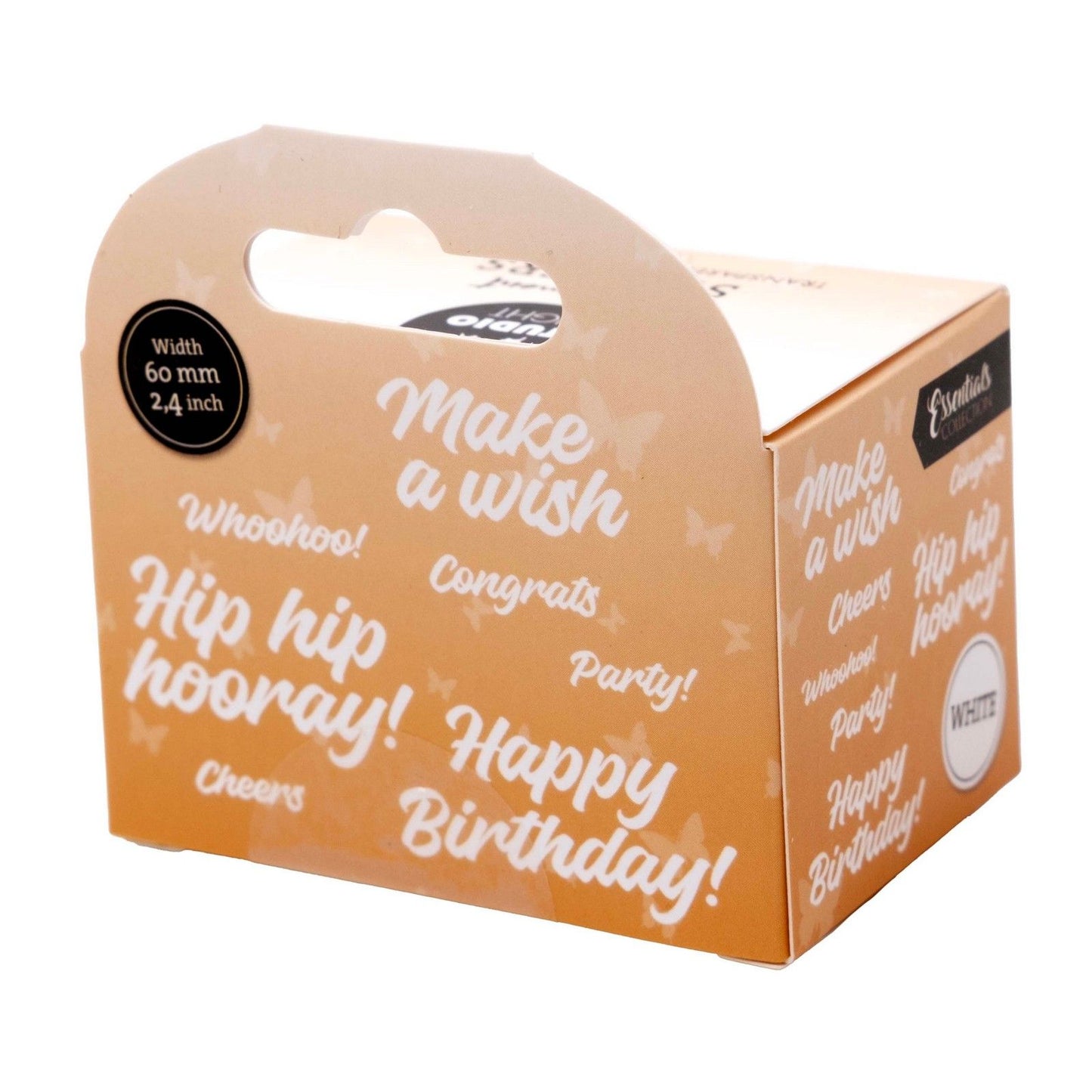 Studio light • essentials clear stickers white hip hip hooray