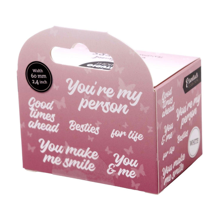 Studio light • essentials clear stickers white you're my person