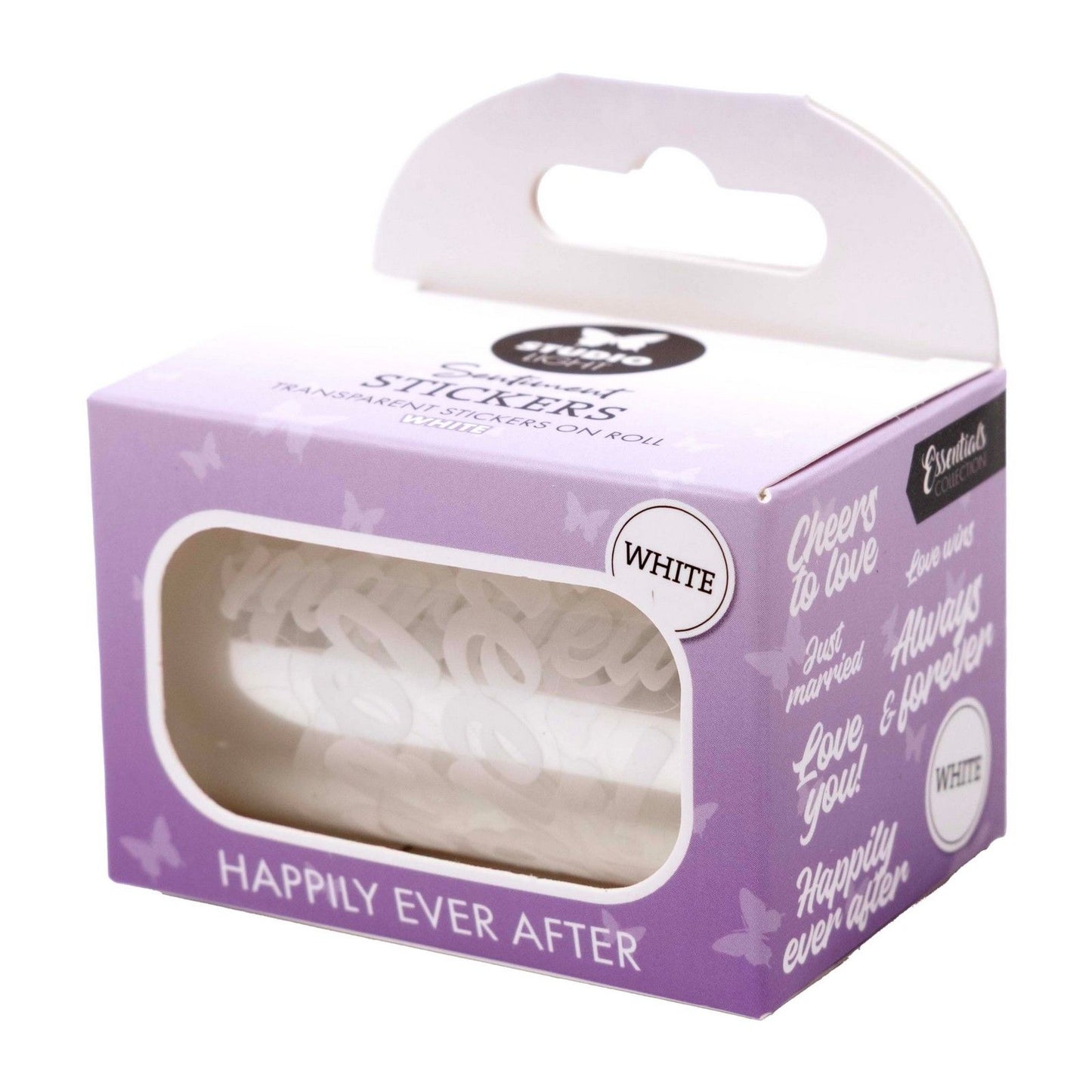 Studio light • essentials clear stickers white happily ever after
