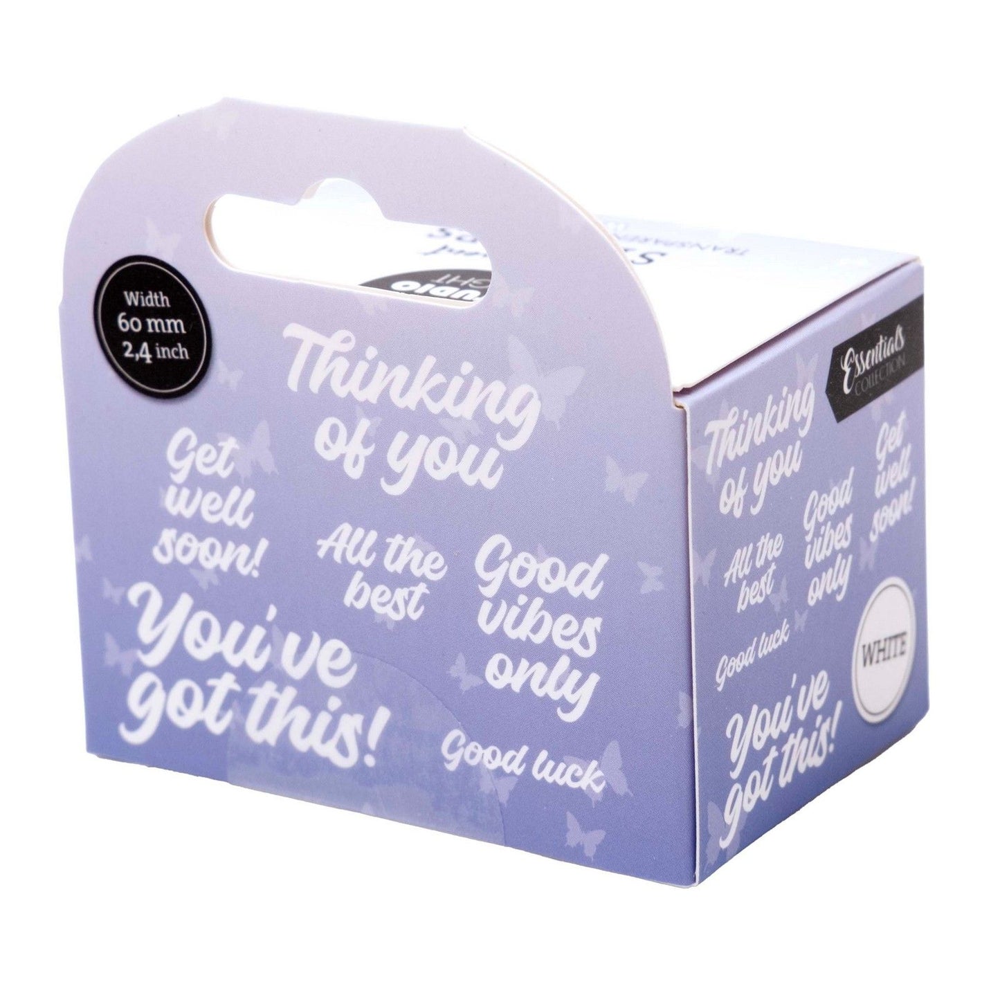 Studio light • essentials clear stickers white all the best
