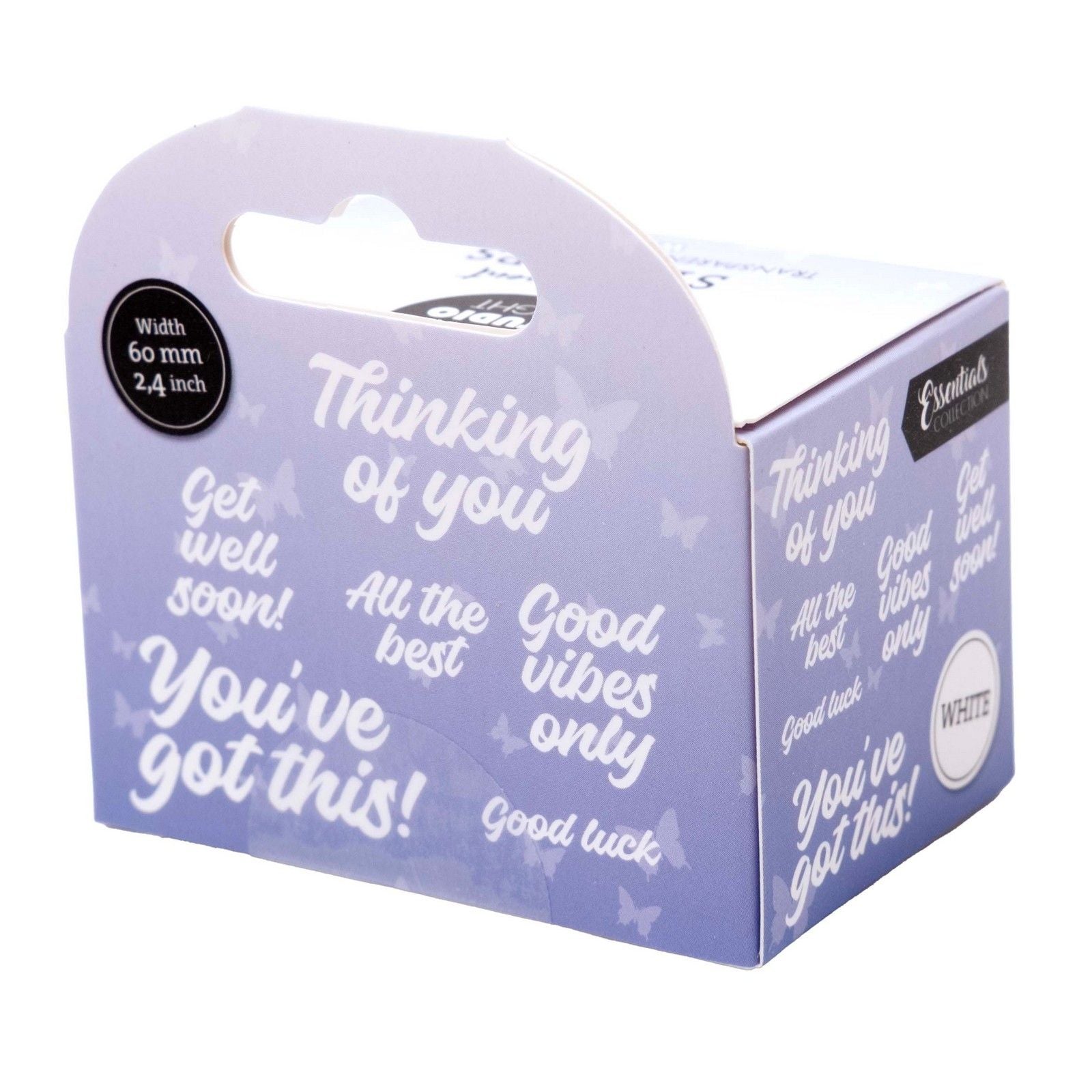 Studio light • essentials clear stickers white all the best