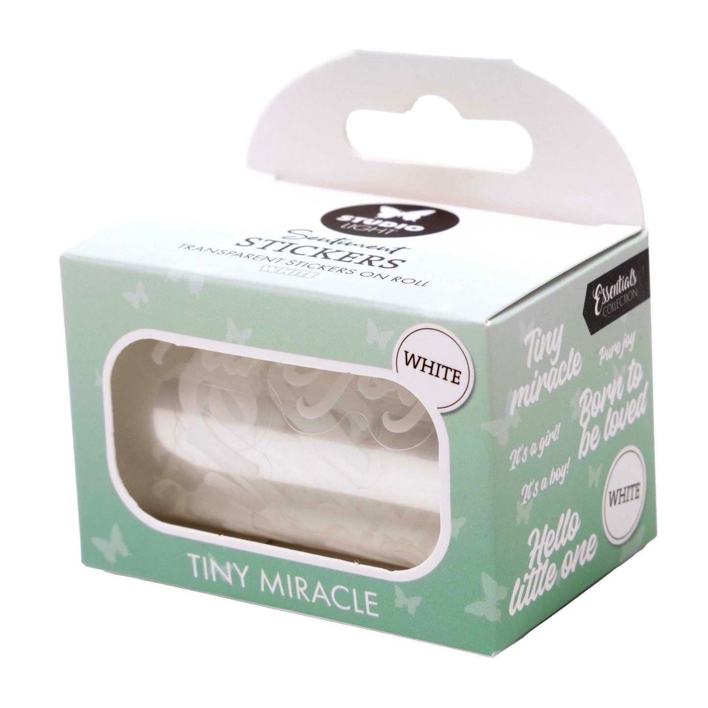 Studio light • essentials clear stickers white tiny miracle