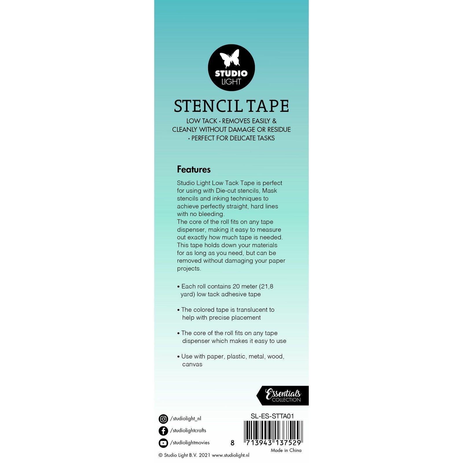 Studio light • essential tools stencil tape low tack 15mm wide 3pcs