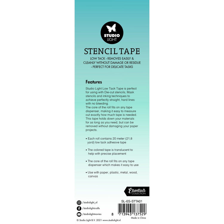 Studio light • essential tools stencil tape low tack 15mm wide 3pcs