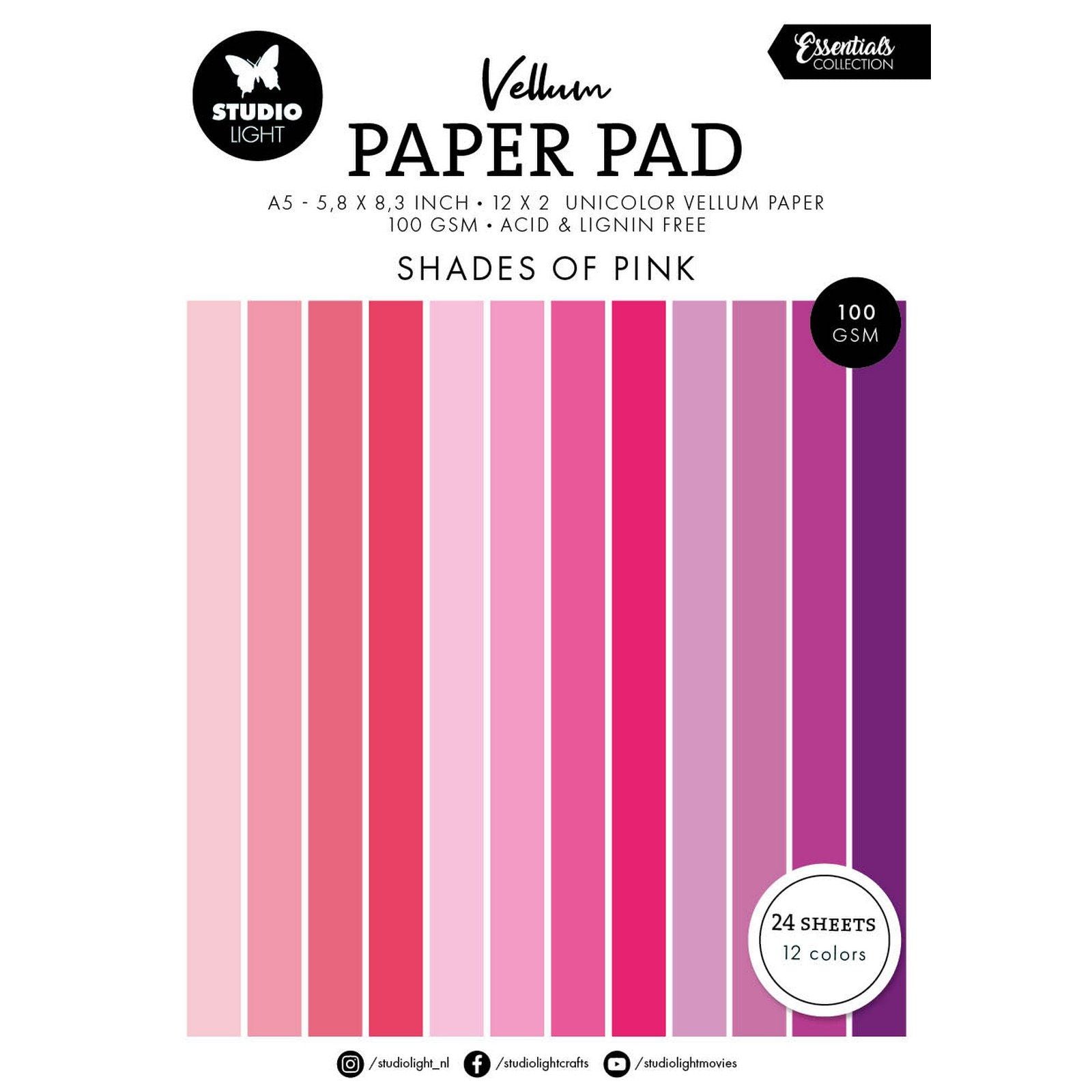 Studio light • essentials vellum paper pad unicolor paper