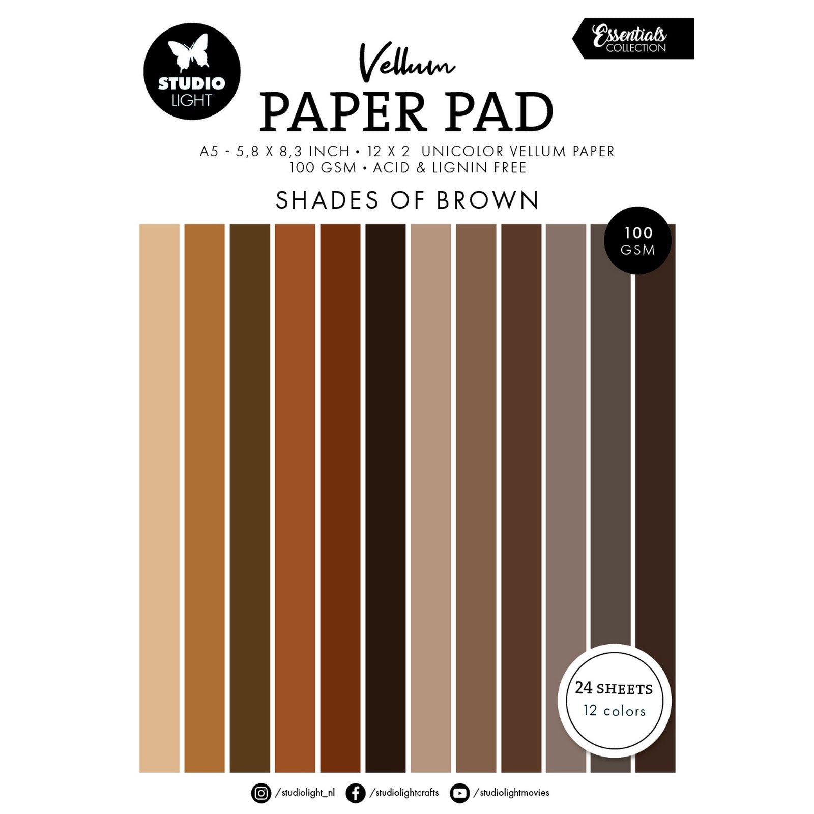 Studio light • essentials vellum paper pad unicolor paper