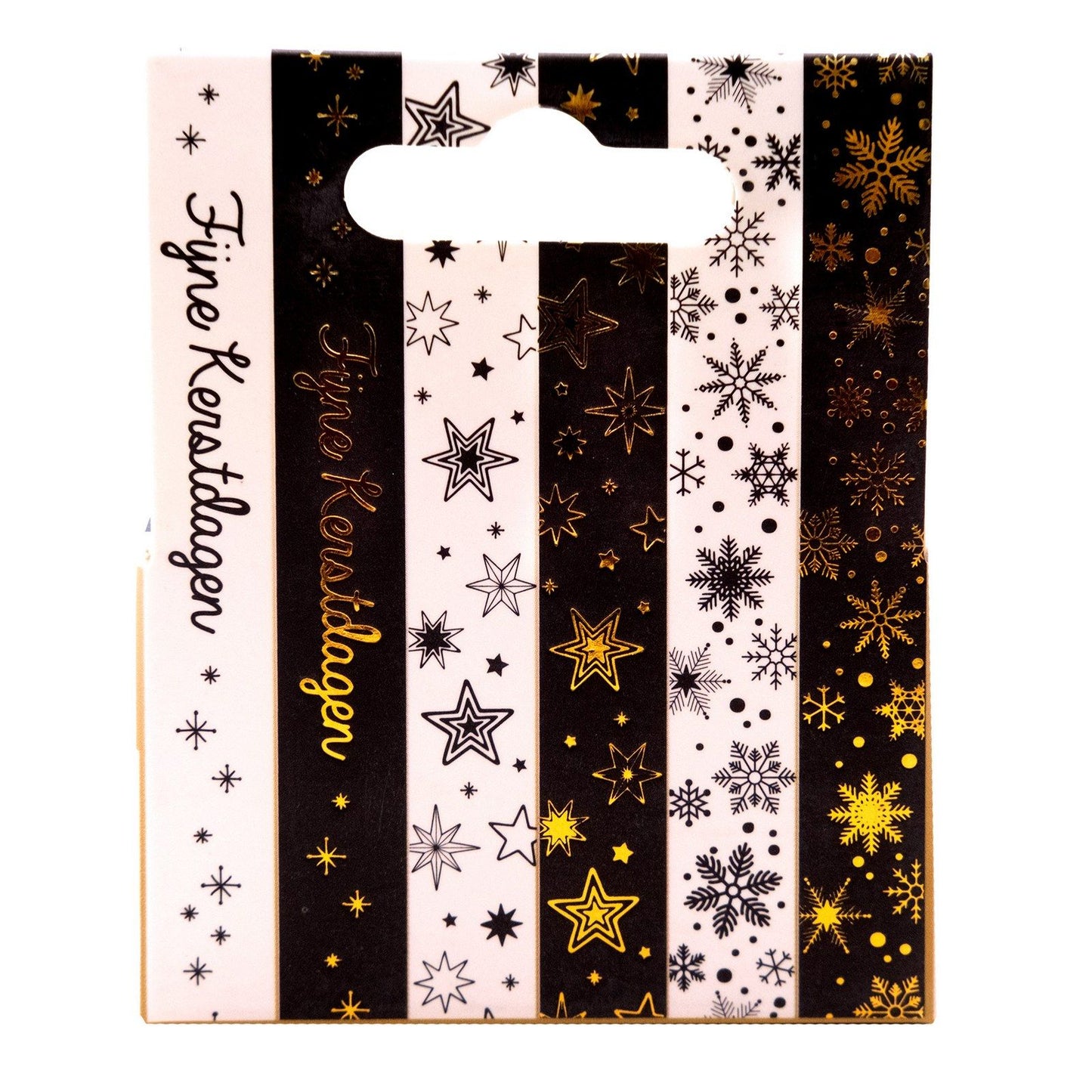 Studio light • essentials washi tape black white nl gold