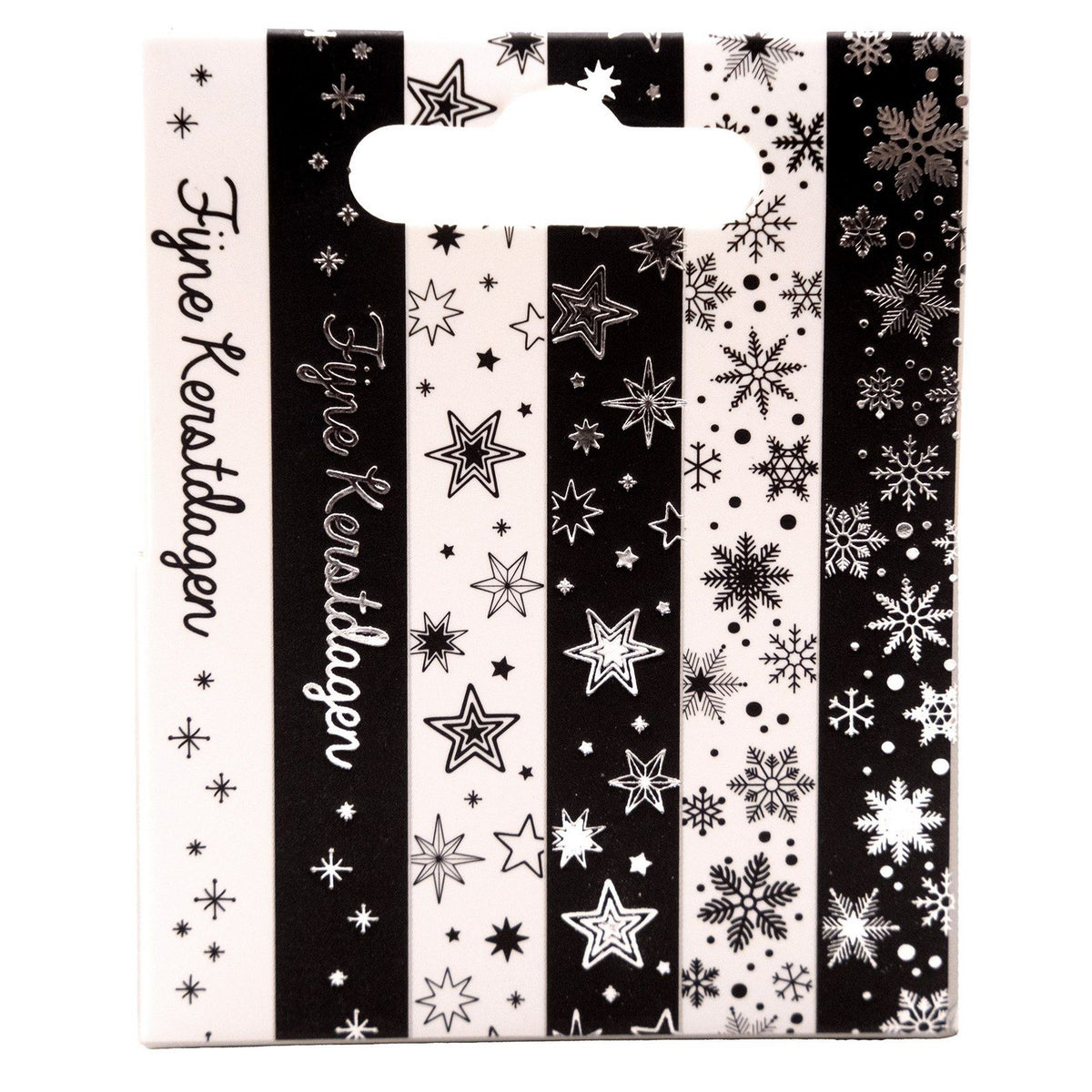 Studio light • essentials washi tape black white nl silver
