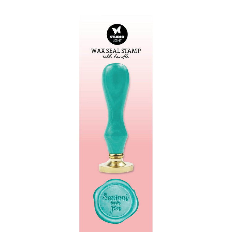Studio light • essentials tools wax stamp with handle turquoise speciaal voor jou