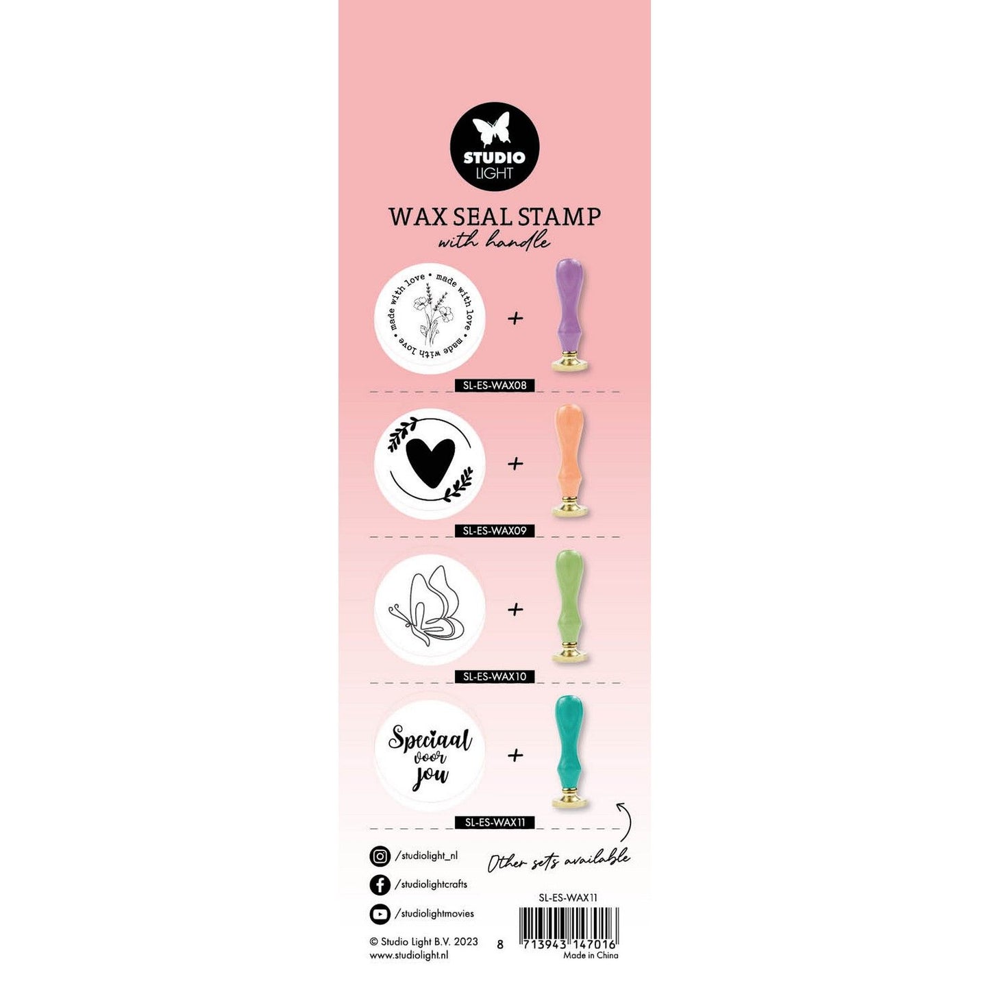 Studio light • essentials tools wax stamp with handle turquoise speciaal voor jou