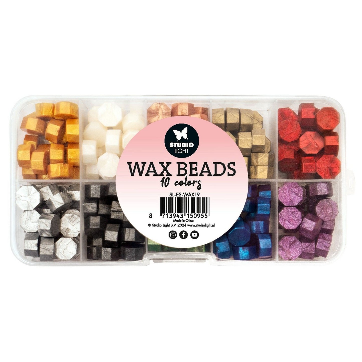 Studio light • essentials tools wax beads metallic colors