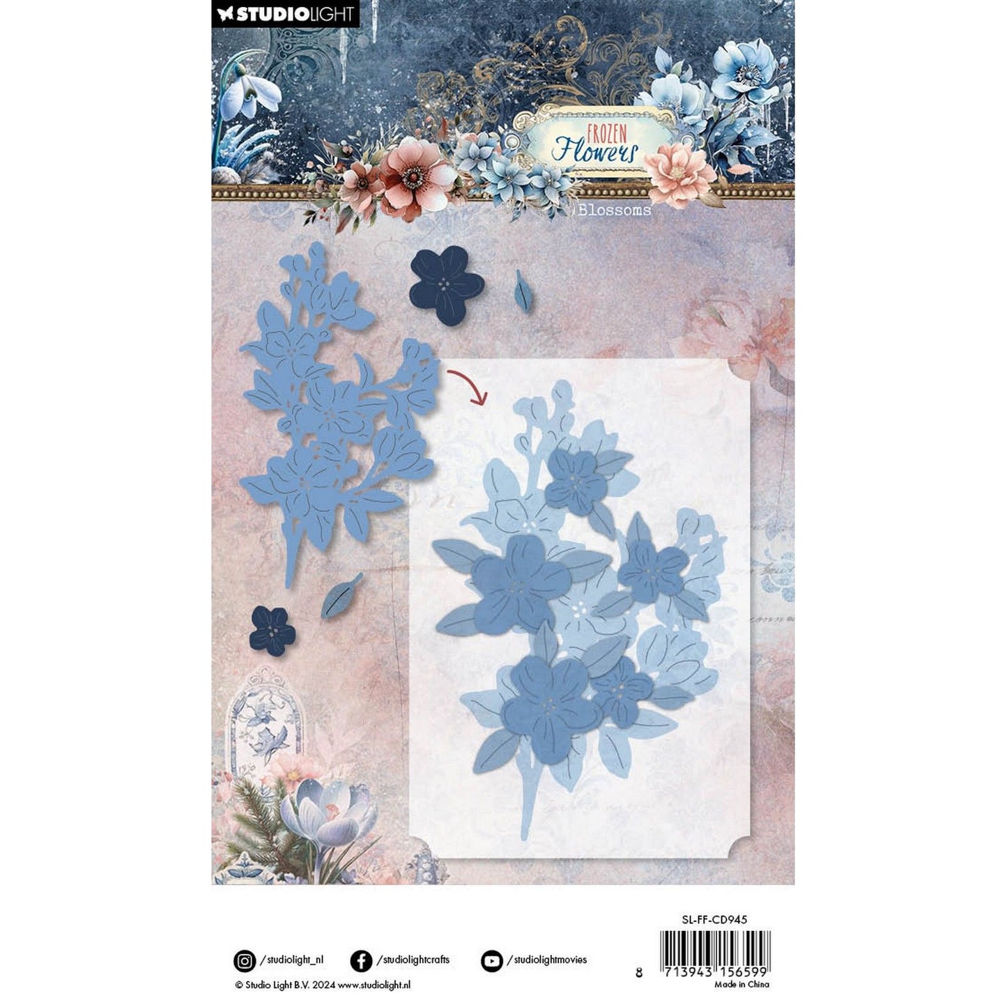 Studio light • frozen flowers cutting die blossoms