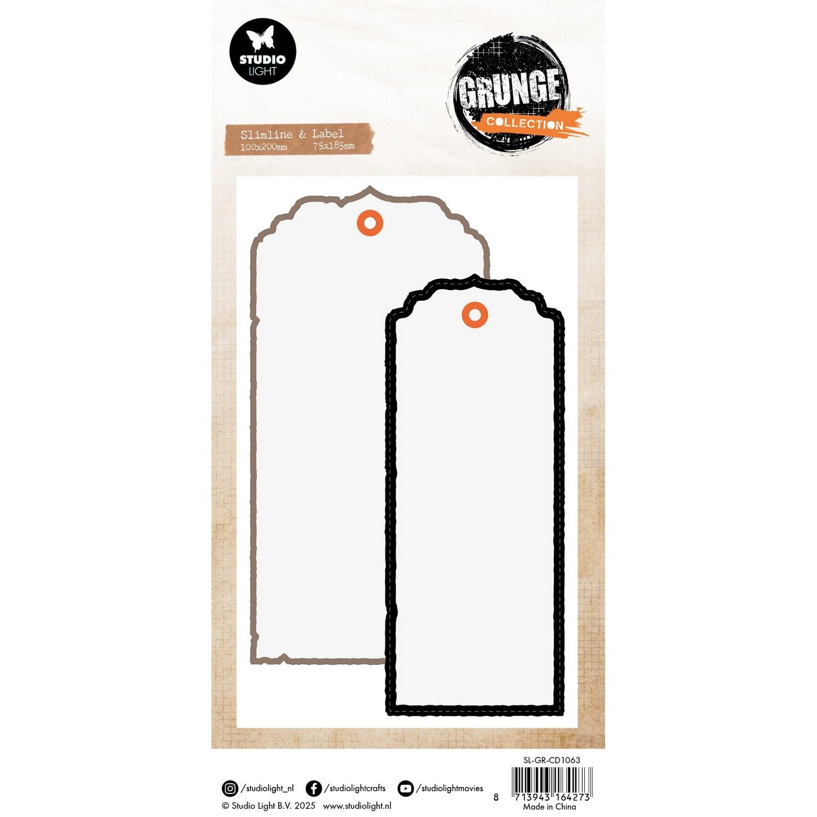 Studio light • grunge collection cutting dies big labels