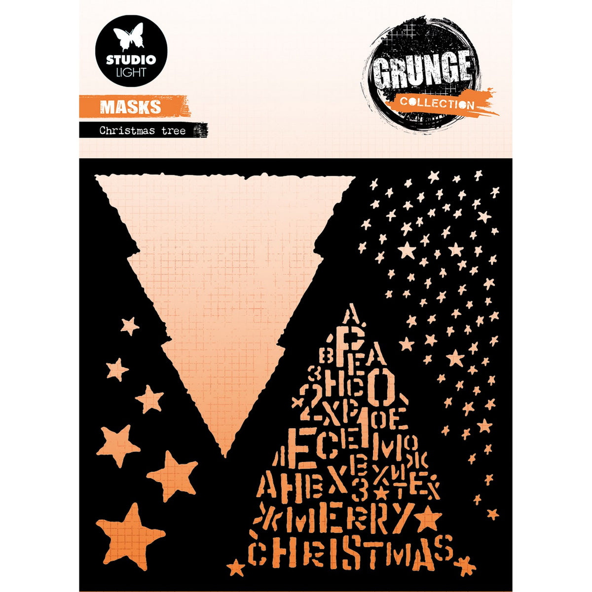 Studio light • grunge collection mask christmas tree