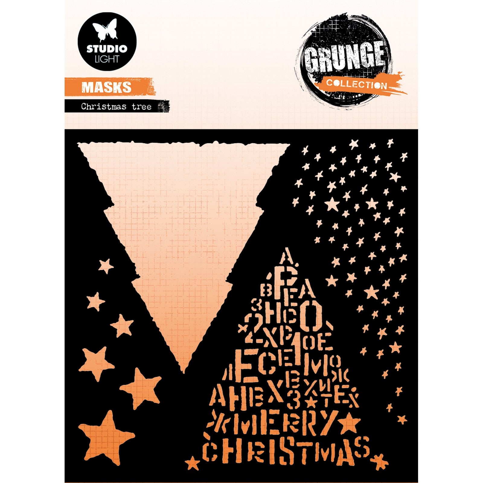 Studio light • grunge collection mask christmas tree