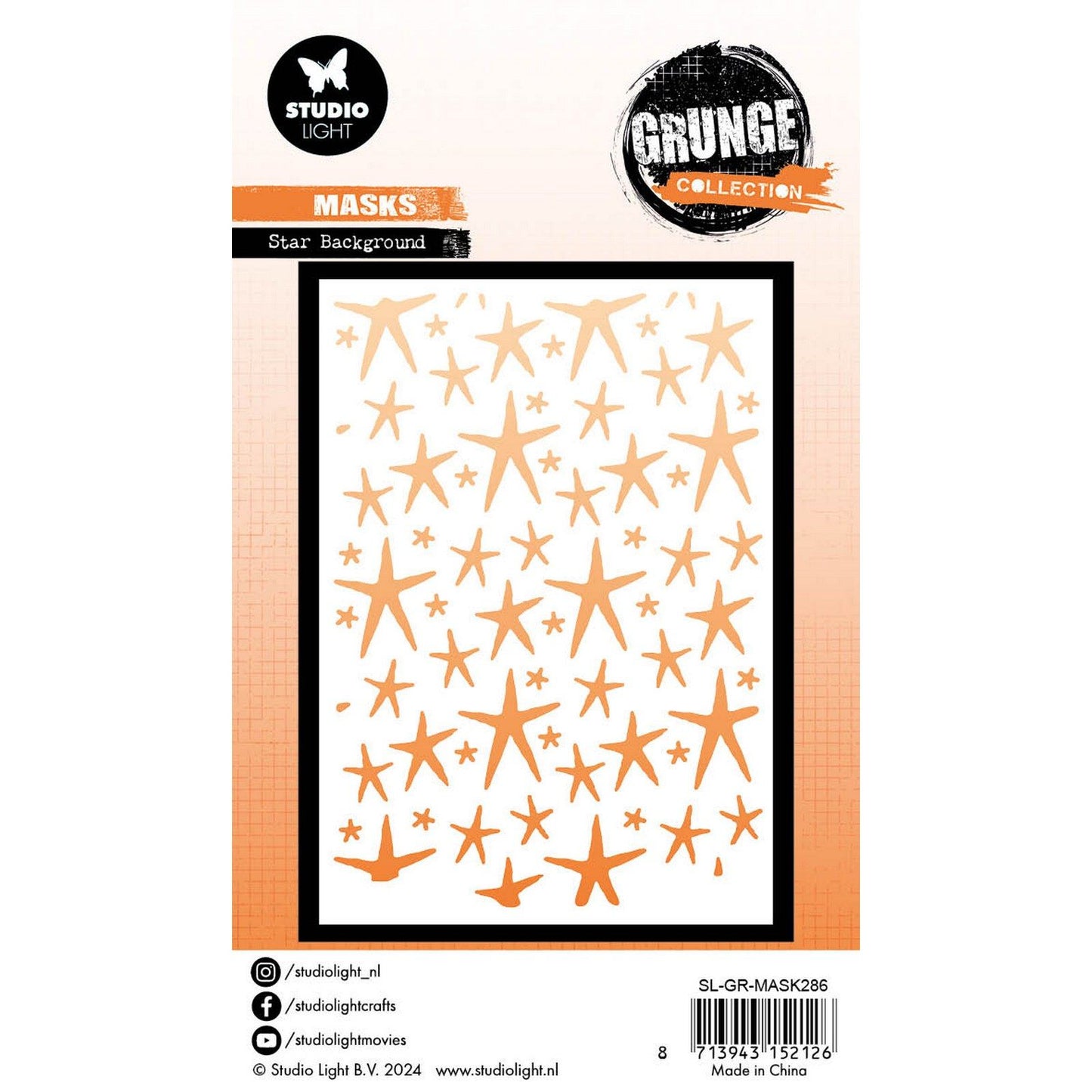Studio light • grunge collection mask star background