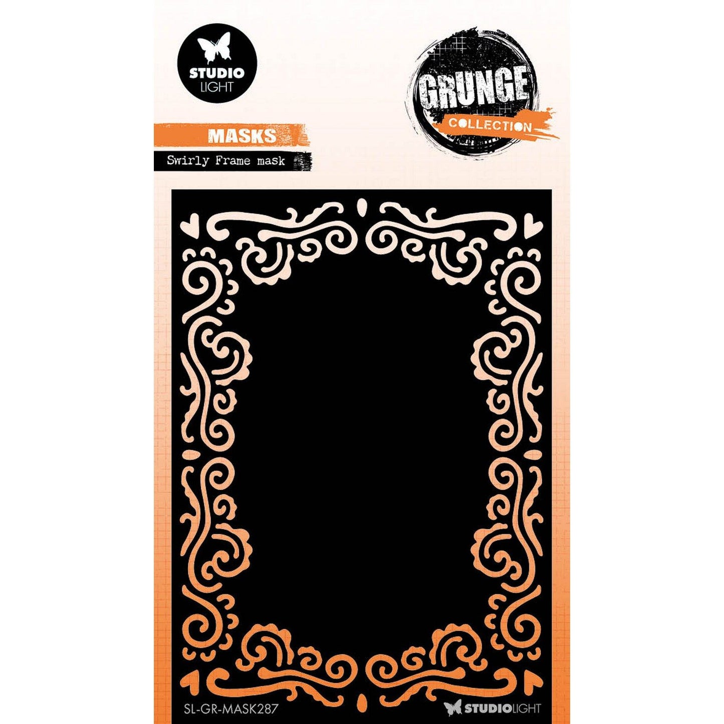 Studio light • grunge collection mask swirly frame