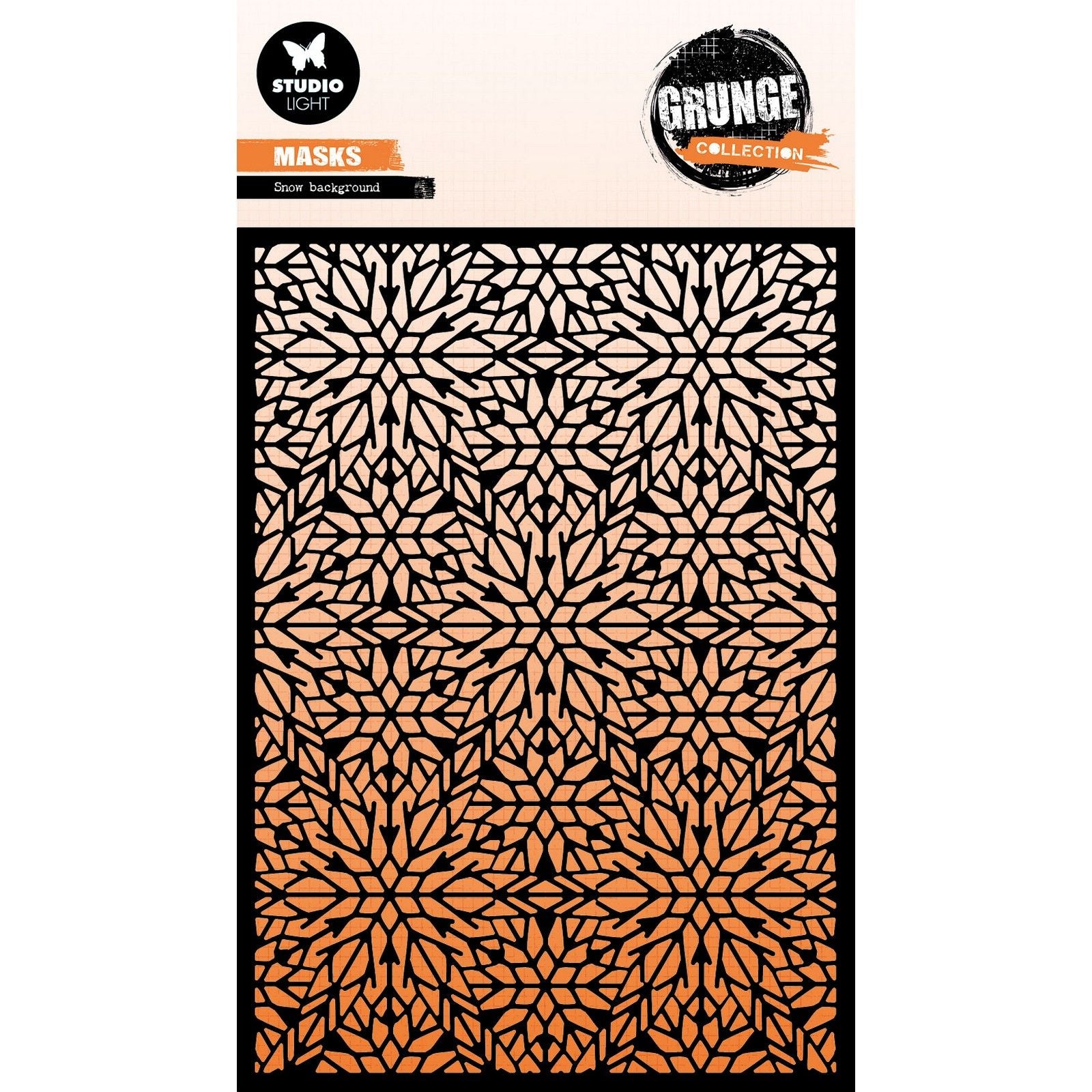 Studio light • grunge collection mask stencil snow background