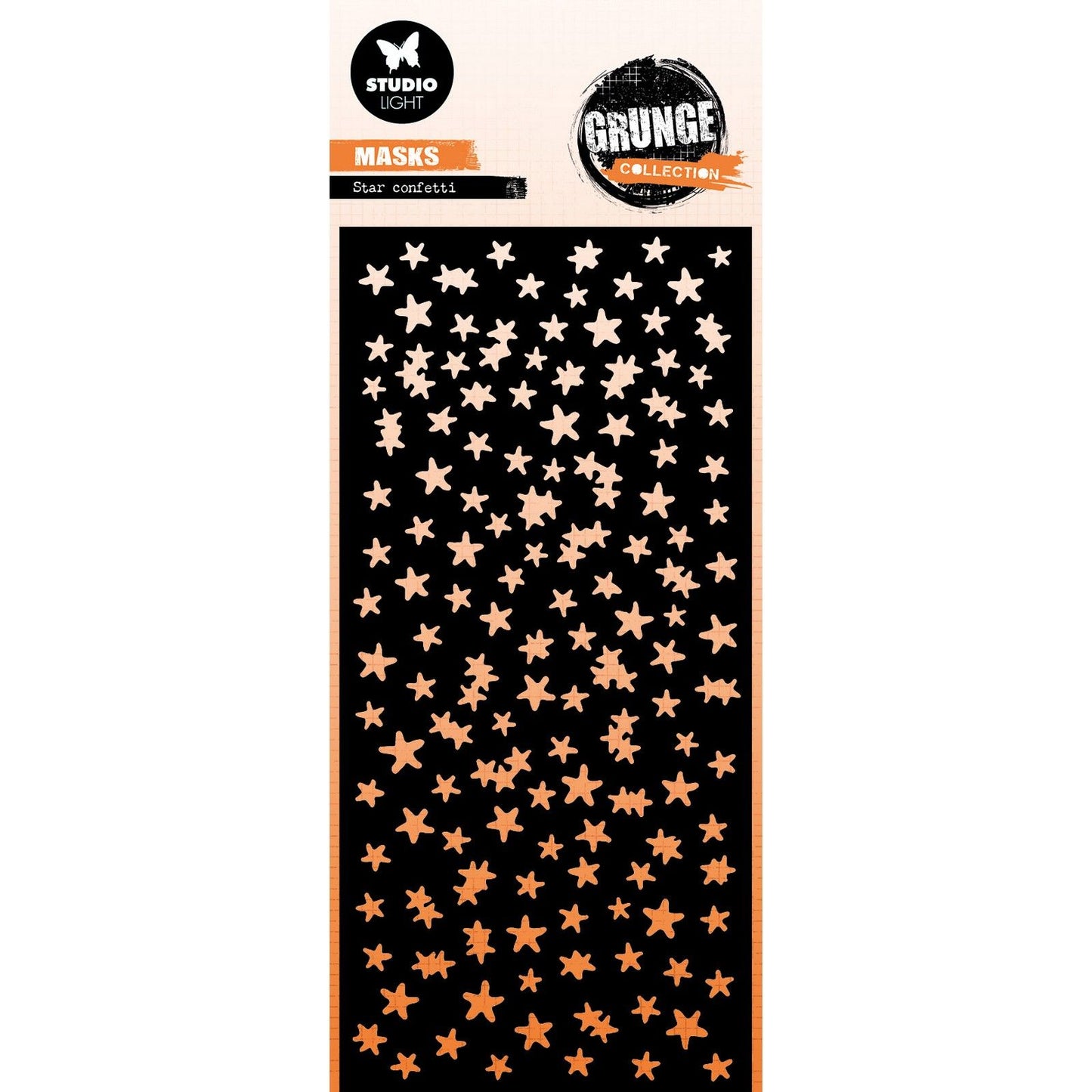 Studio light • grunge collection mask stencil star confetti