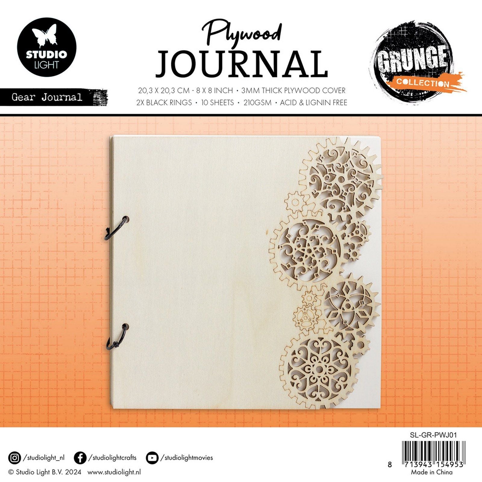 Studio light • grunge collection plywood journal gear