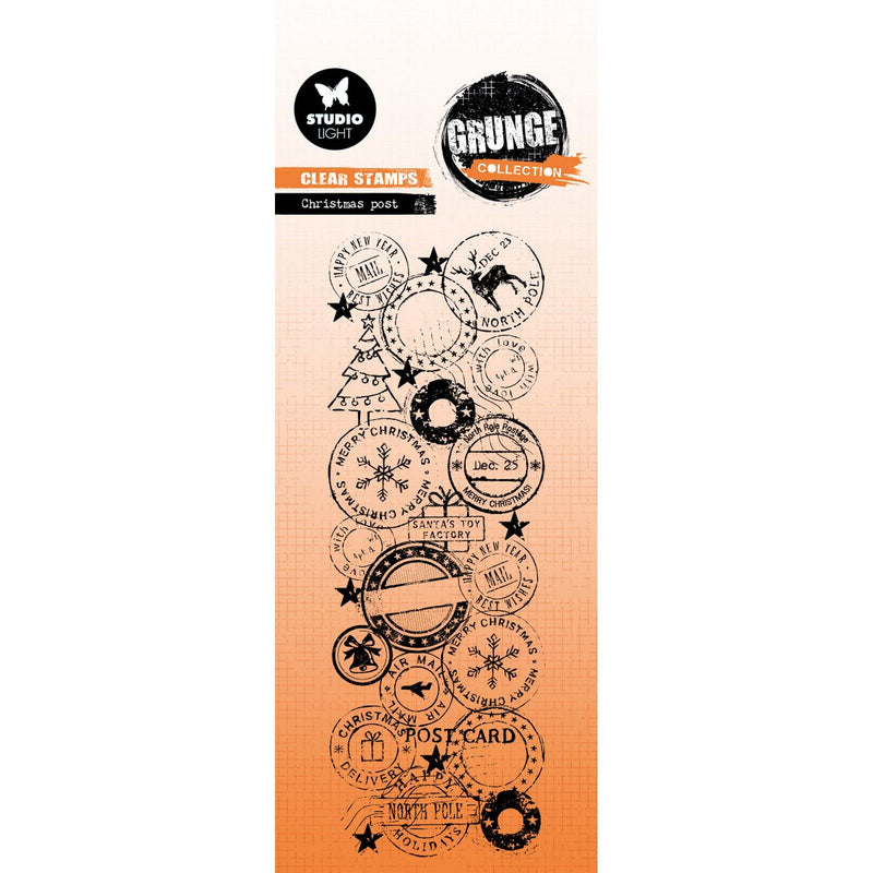 Studio light • grunge collection clear stamp christmas post