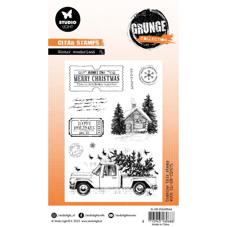 Studio light • grunge collection clear stamp winter wonderland