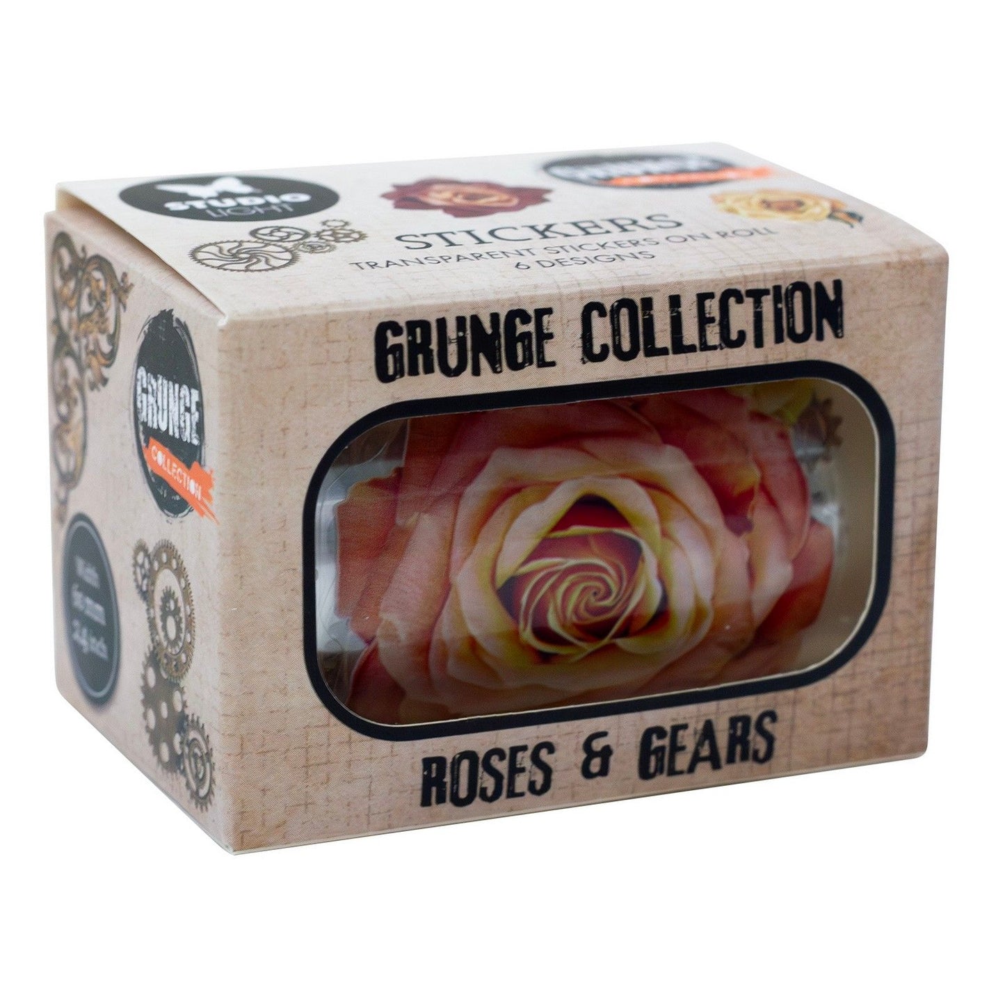 Studio light • grunge collection clear stickers vintage roses