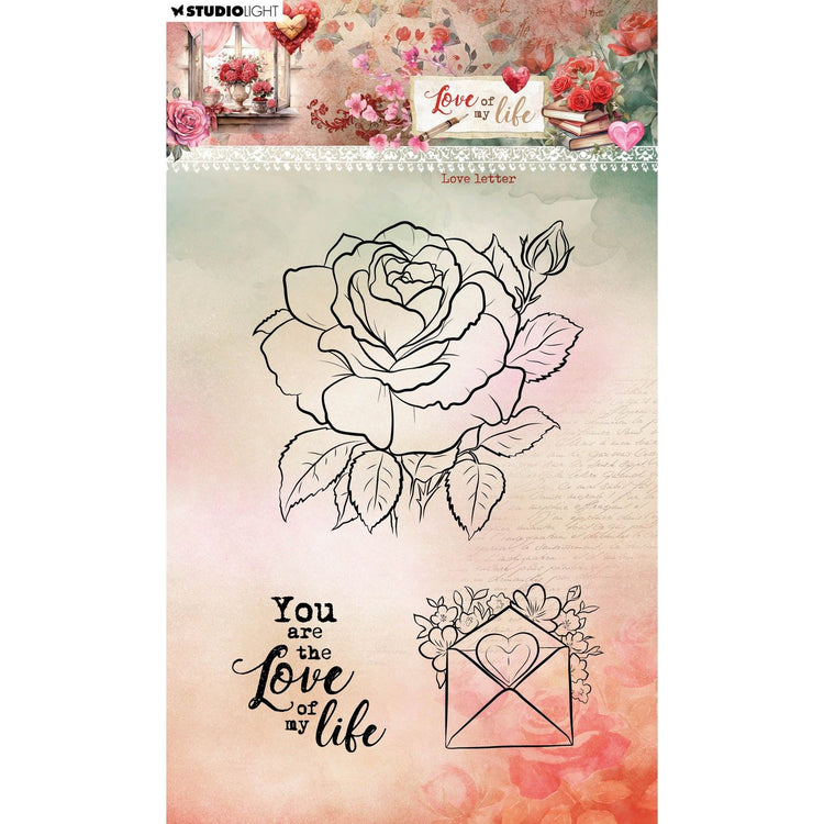 Studio light • love of my life clear stamps love letter