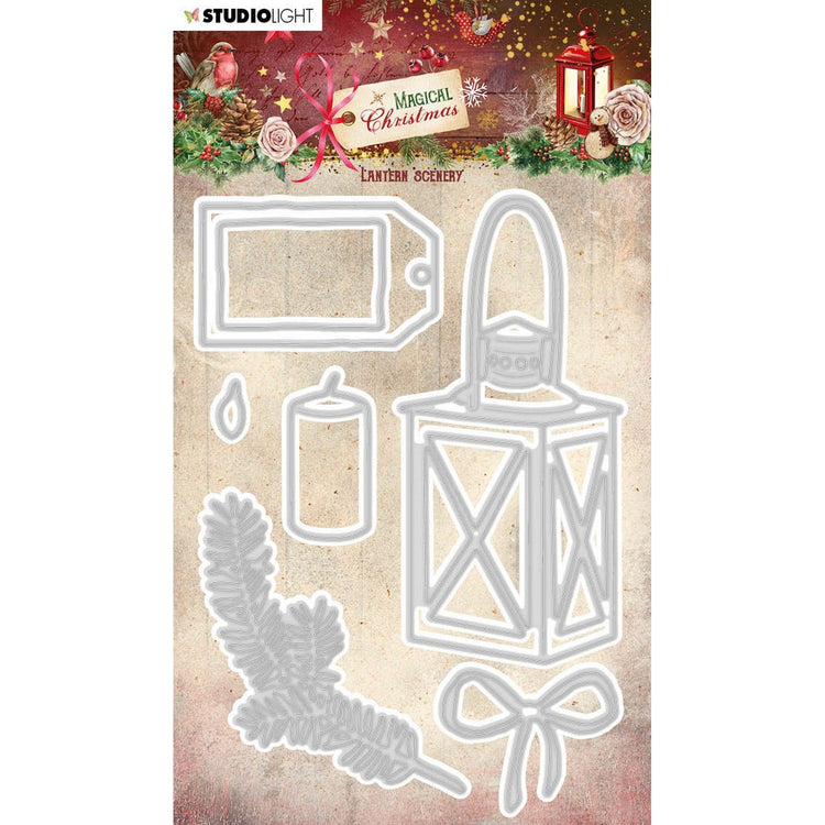 Studio light • magical christmas snijmal lantern scenery