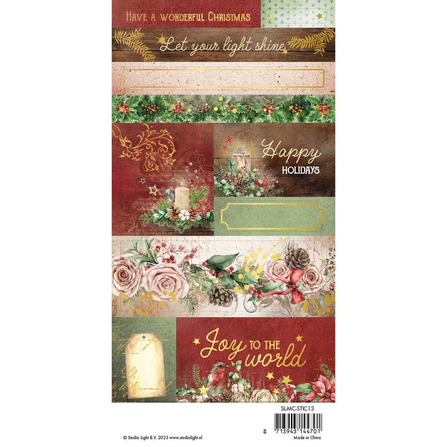 Studio light • magical christmas sticker sheets 2x2