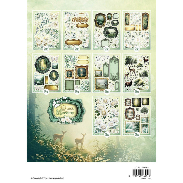Studio light • die-cut paper pad embellishments quiet morning 148x210x5mm 20 sheets