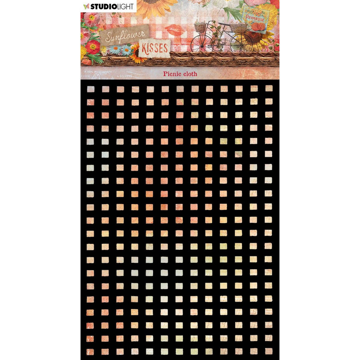 Studio light • sunflower kisses mask picnic cloth