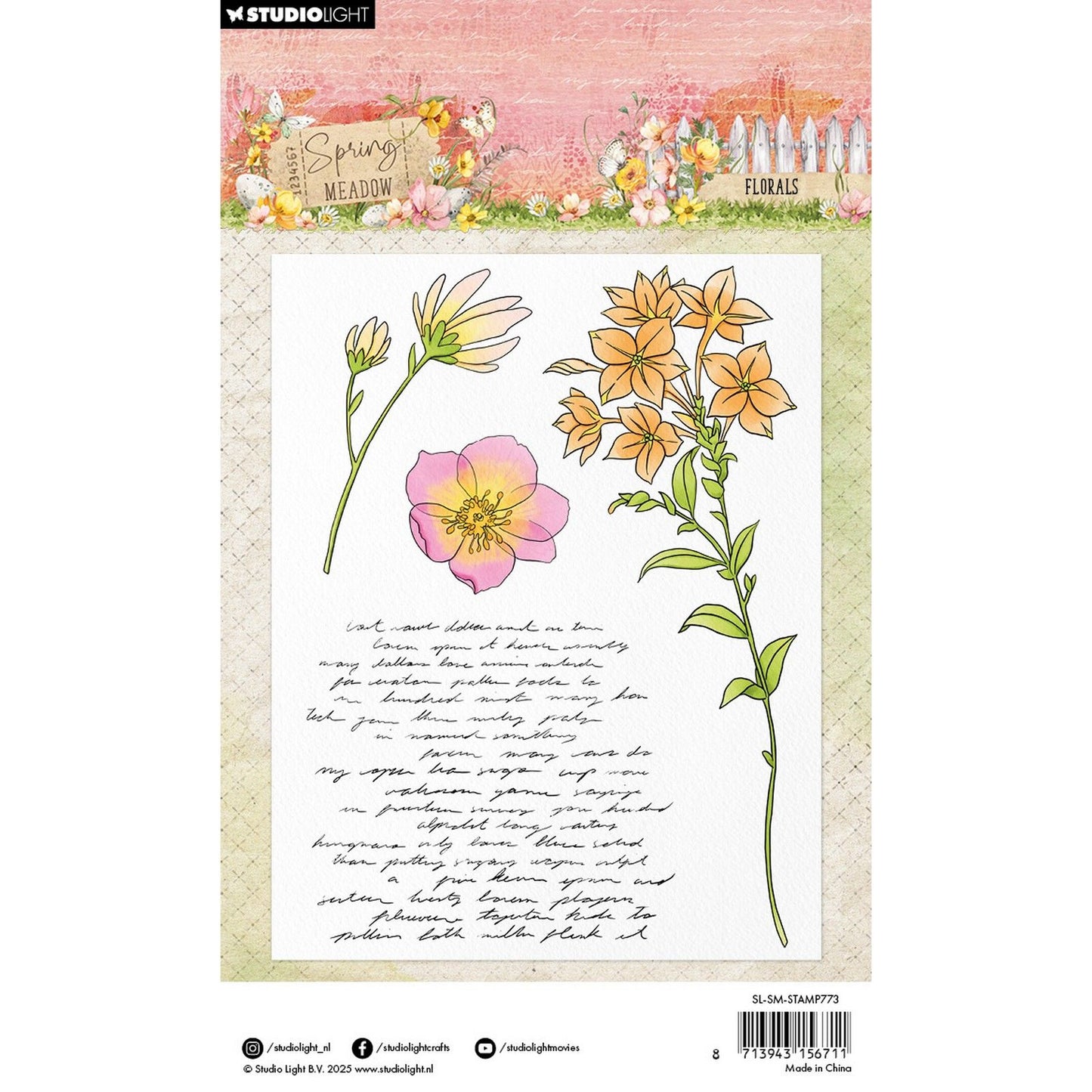 Studio light • spring meadow clear stamp florals