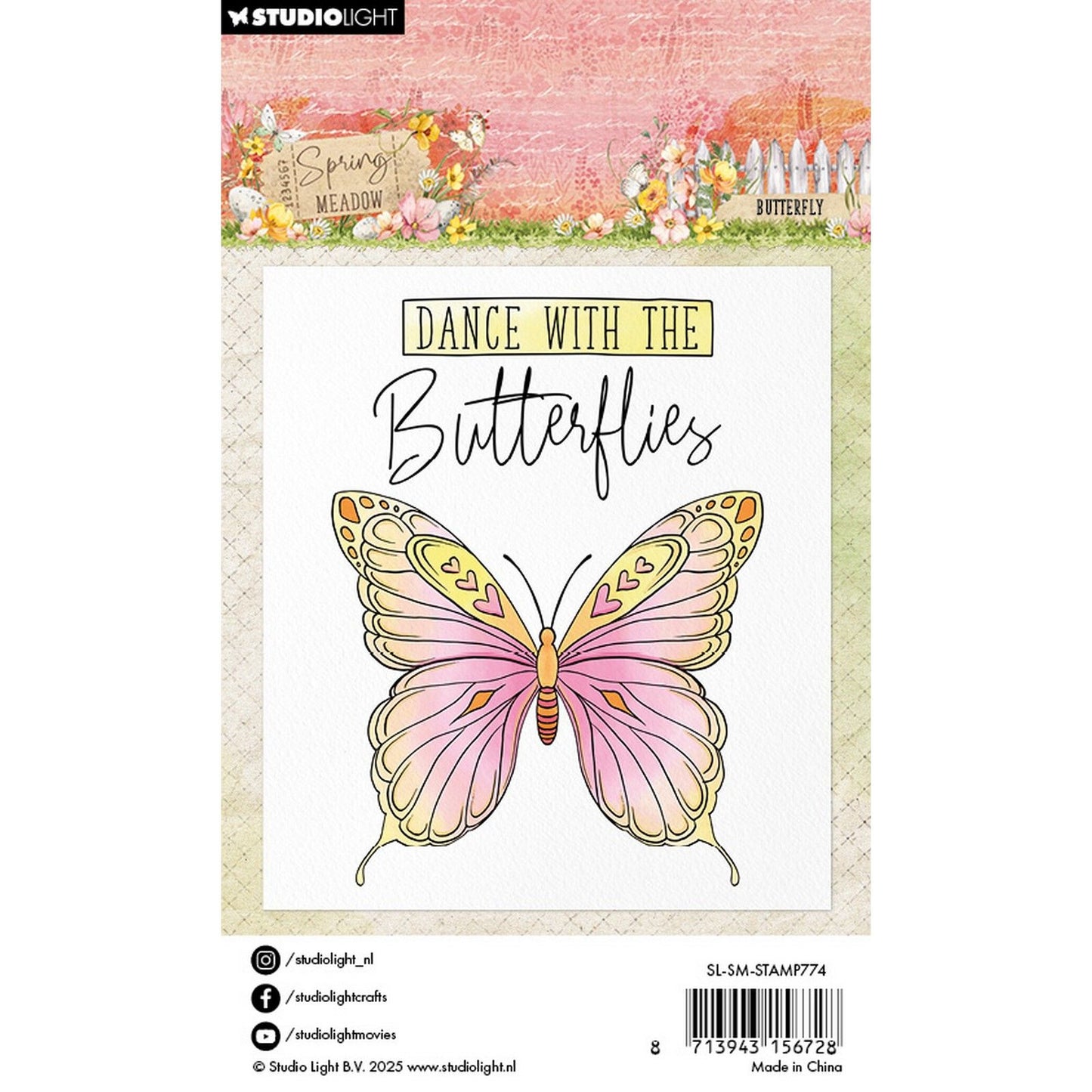 Studio light • spring meadow clear stamp butterfly
