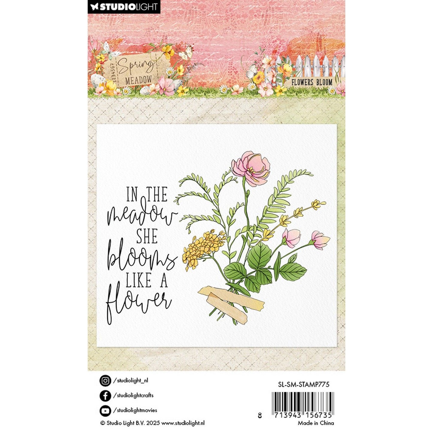 Studio light • spring meadow clear stamp flower bloom