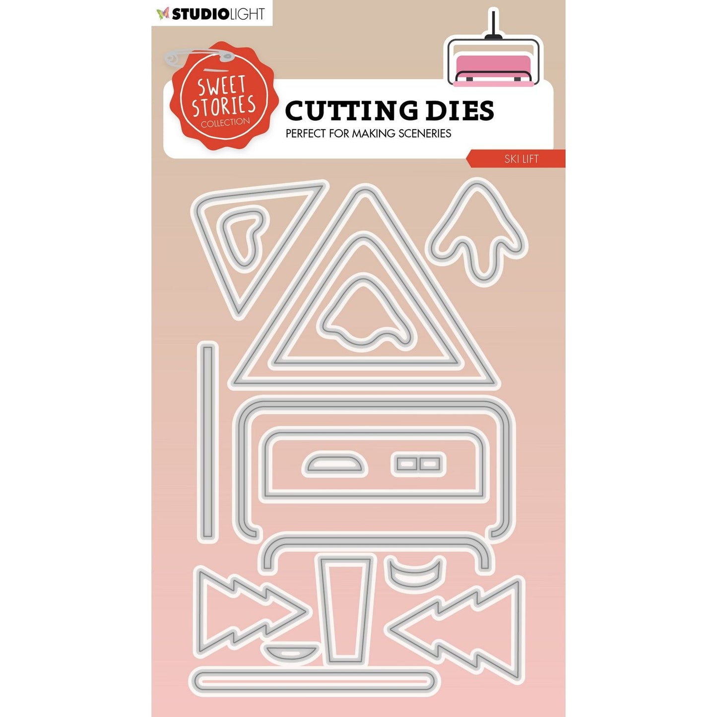 Studio light • sweet stories cutting die ski lift
