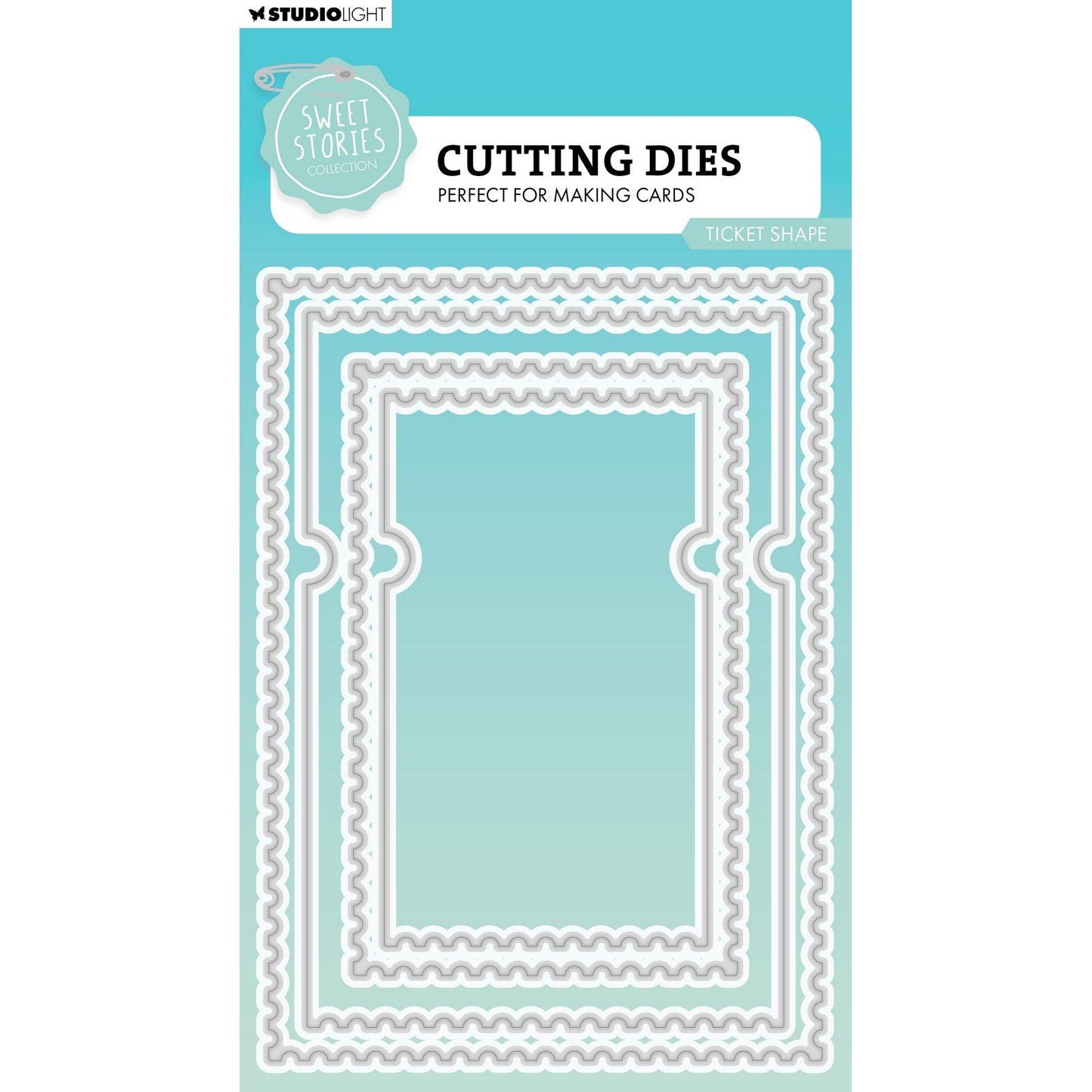 Studio light • sweet stories cutting die ticket shape