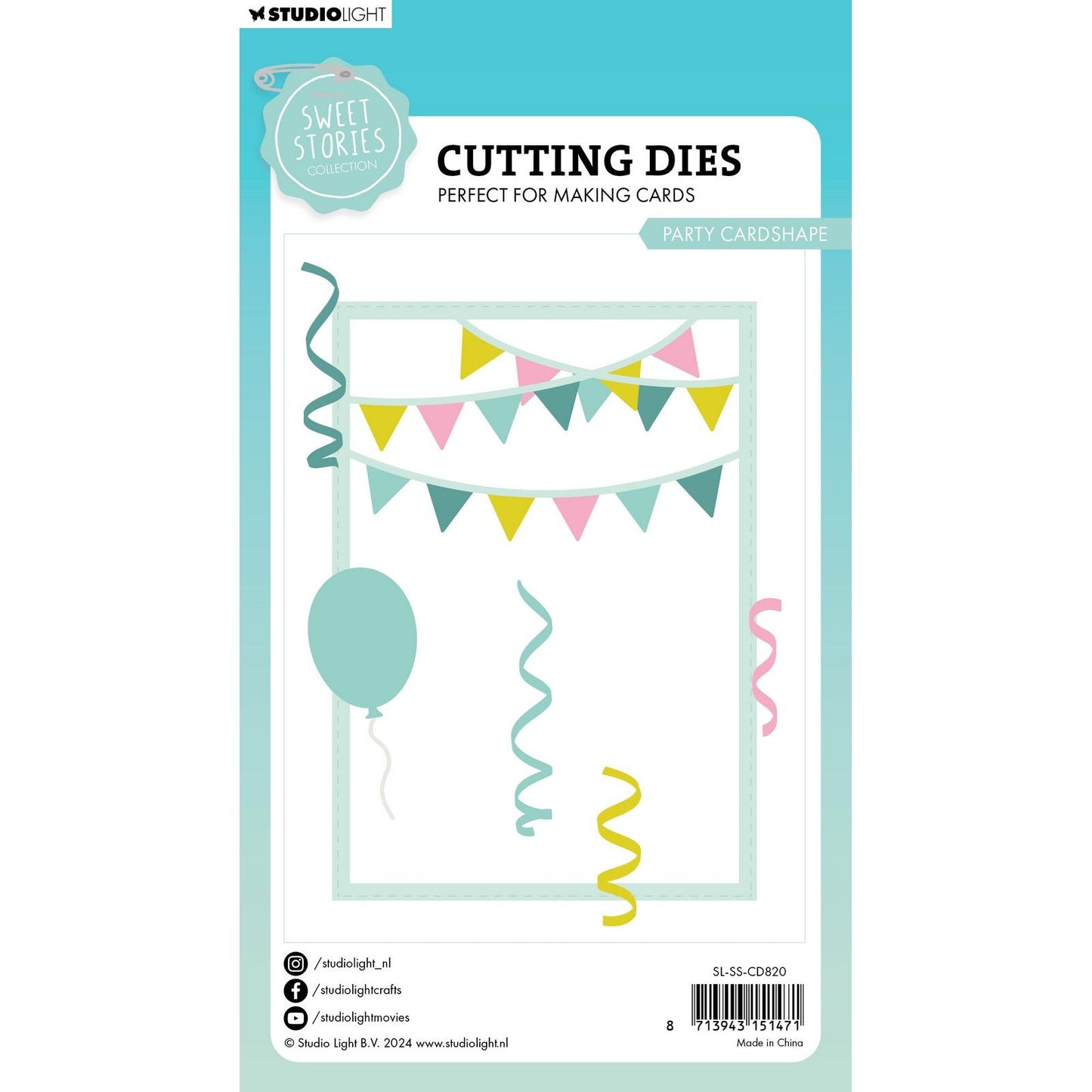Studio light • sweet stories cutting die party cardshape