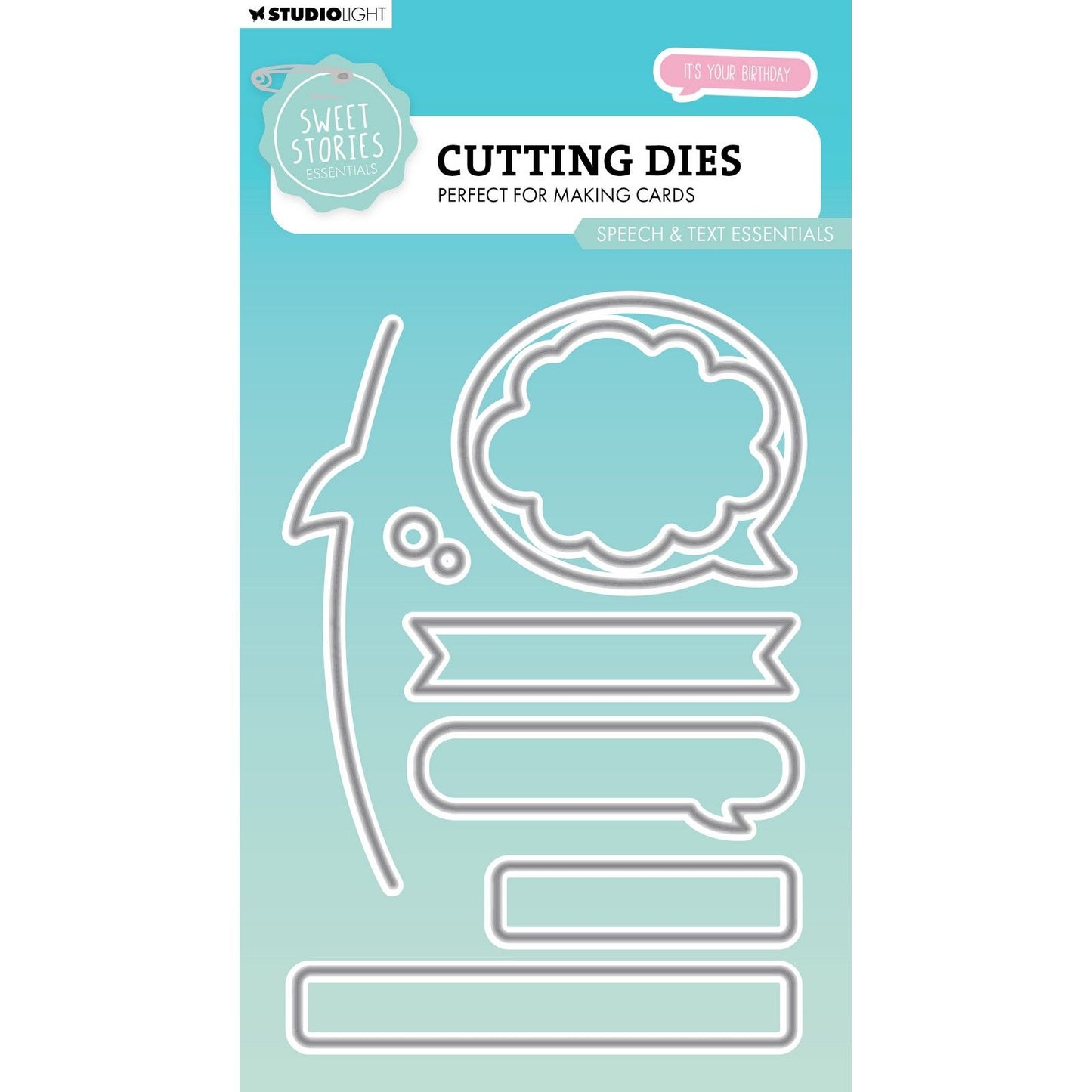 Studio light • sweet stories cutting die speech tekst essentials