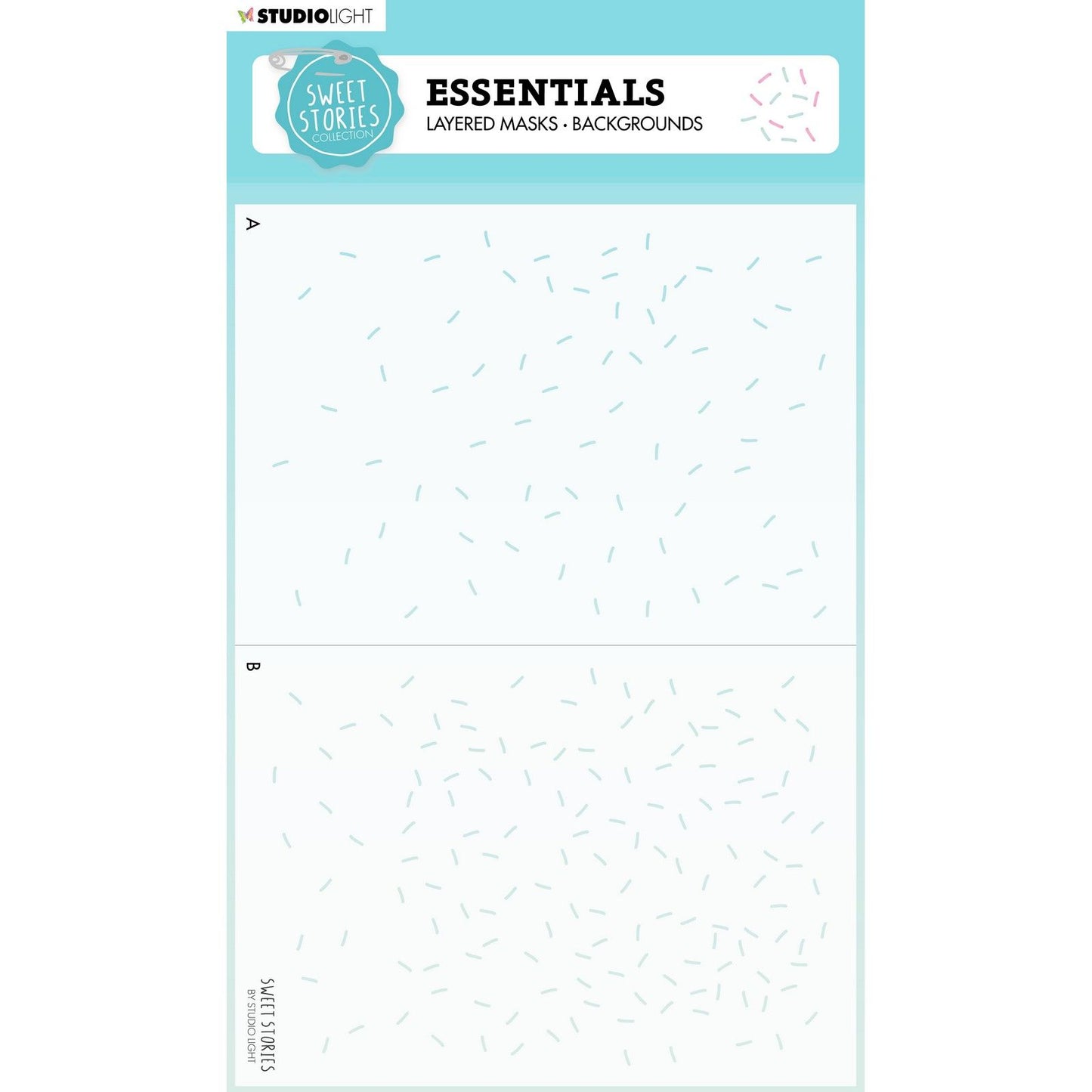 Studio light • sweet stories mask stencil background sprinkles