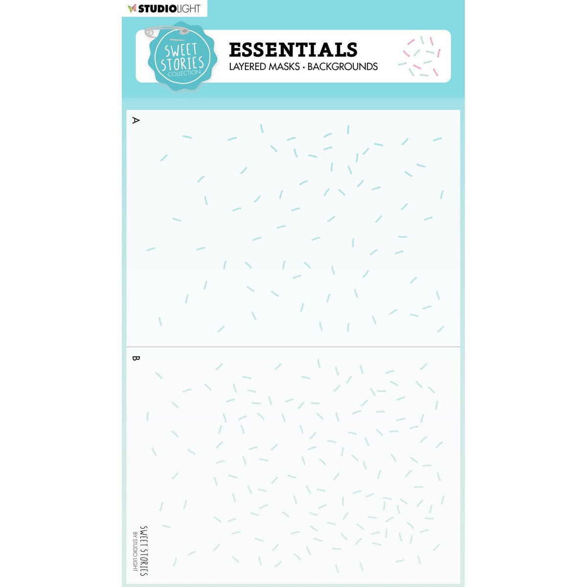 Studio light • sweet stories mask stencil background sprinkles