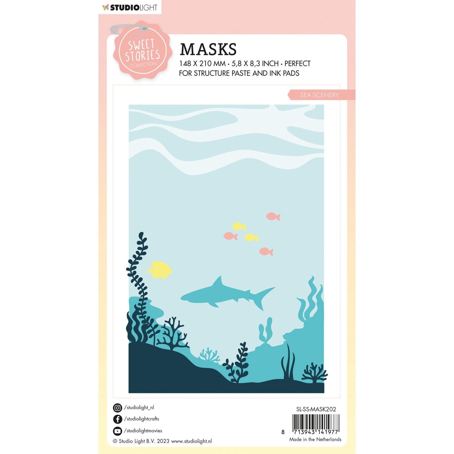 Studio light • sweet stories mask sea scenery