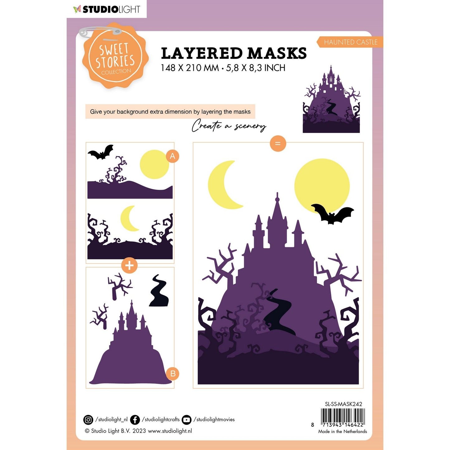 Studio light • sweet stories mask haunted castle